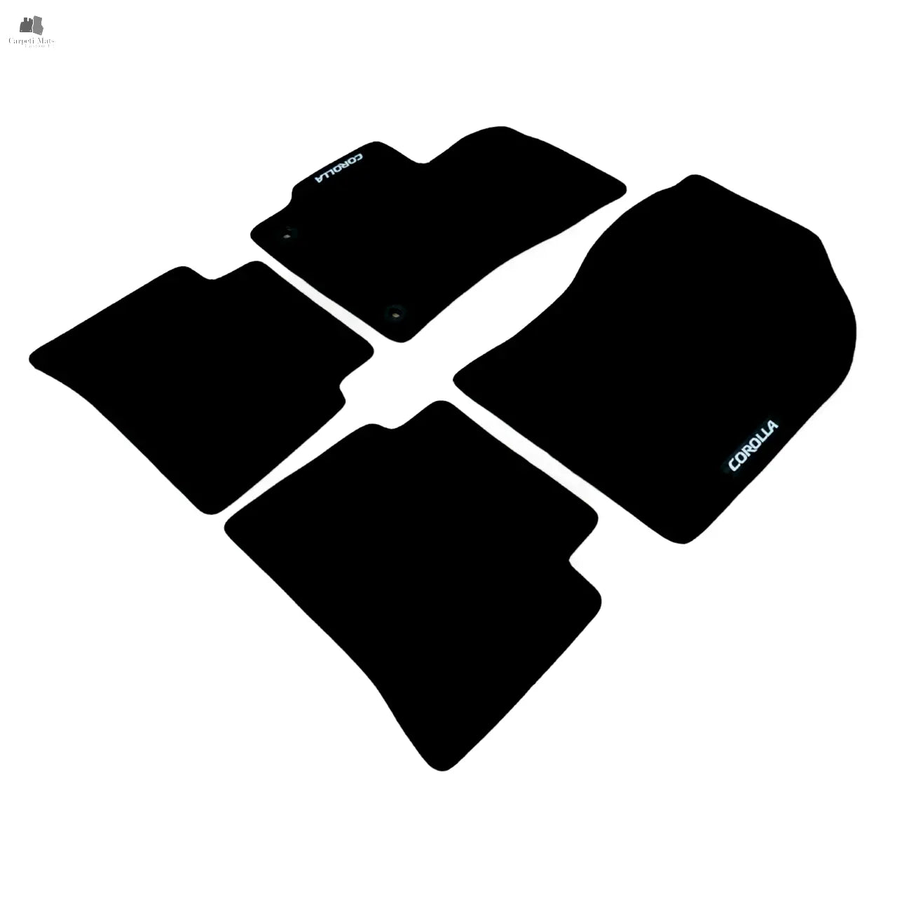 Car Floor Mats For Toyota Corolla Sedan Velour Waterproof Black Carpet Rugs New