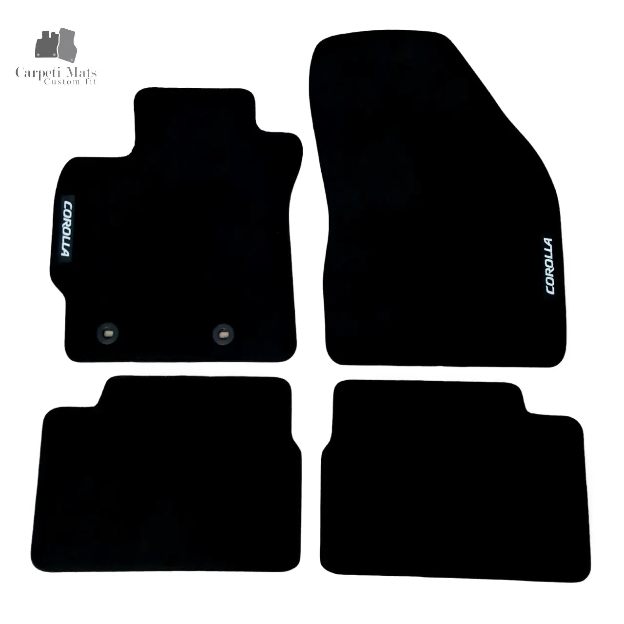 Car Floor Mats For Toyota Corolla Velour Waterproof Black Carpet Auto Liners New