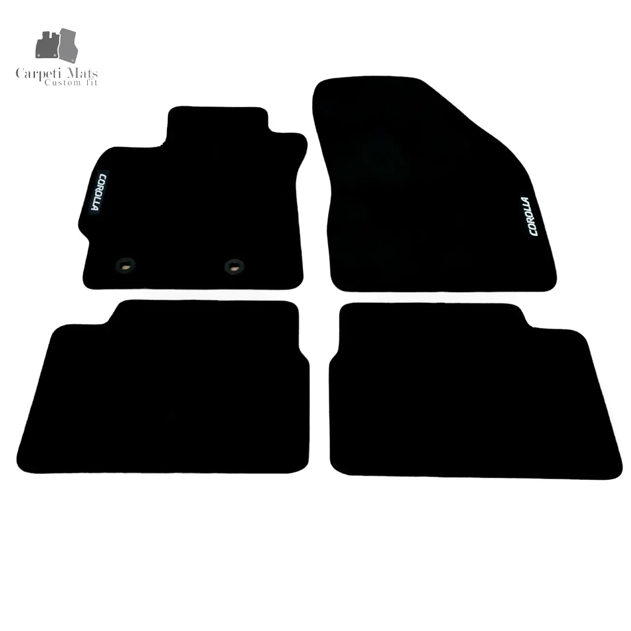 Car Floor Mats For Toyota Corolla Velour Waterproof Black Carpet Auto Liners New