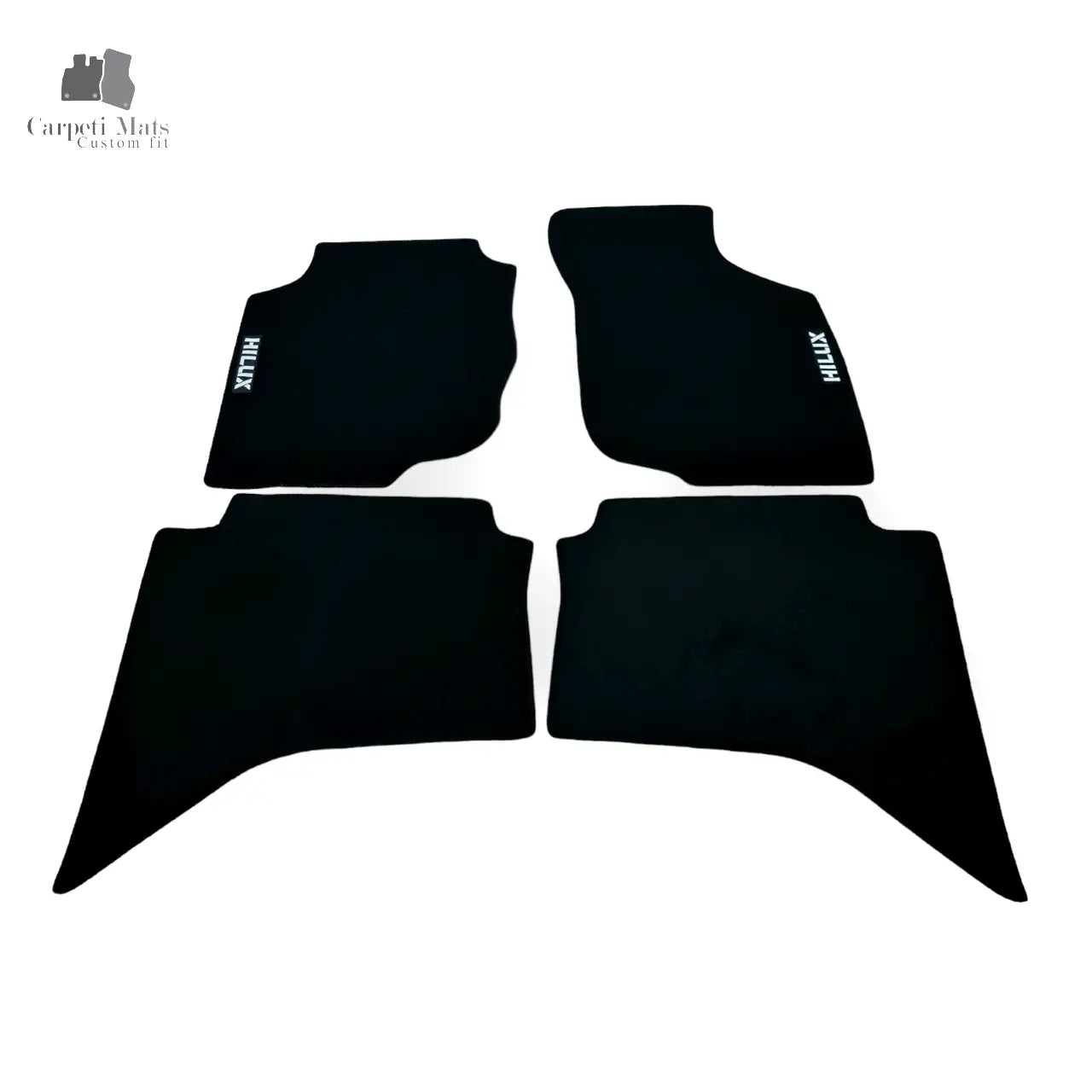 Car Floor Mats For Toyota Hilux Velour Waterproof Black Carpet Rugs Auto Liners