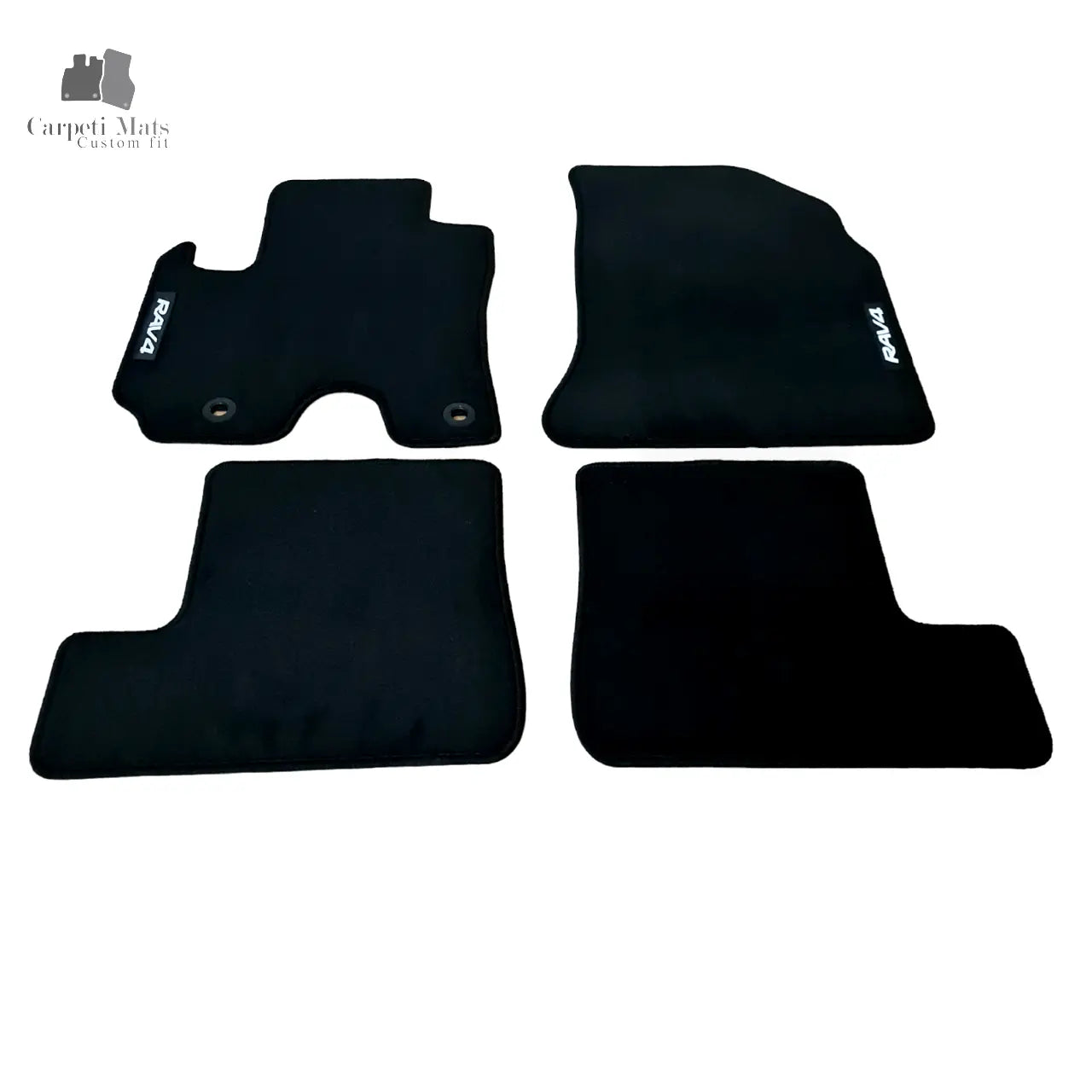 Car Floor Mats For Toyota RAV 4 Velour Waterproof Black Rugs Carpet Auto Liners