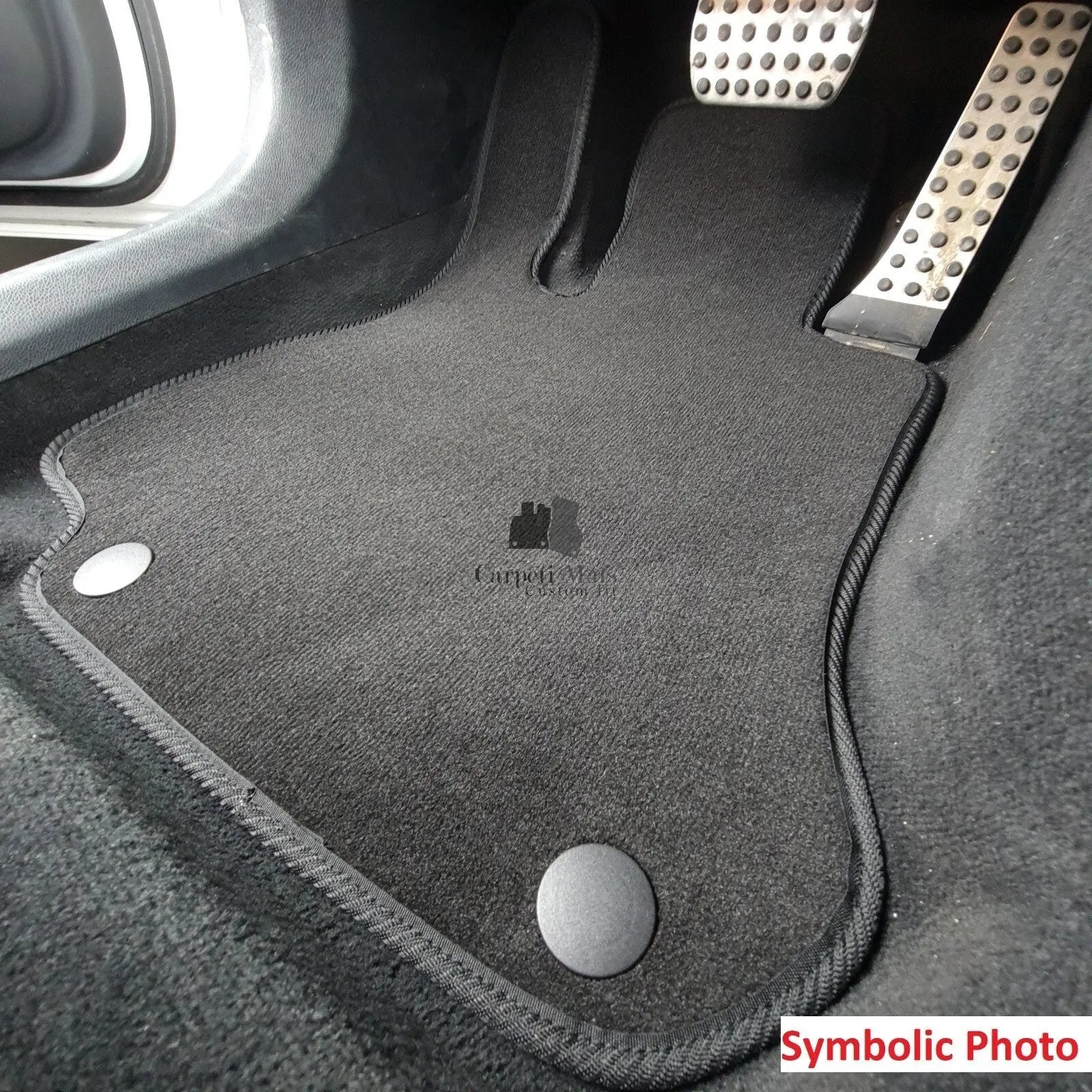 Car Floor Mats For Toyota Yaris Velour Waterproof Black Rugs Carpet Auto Liners