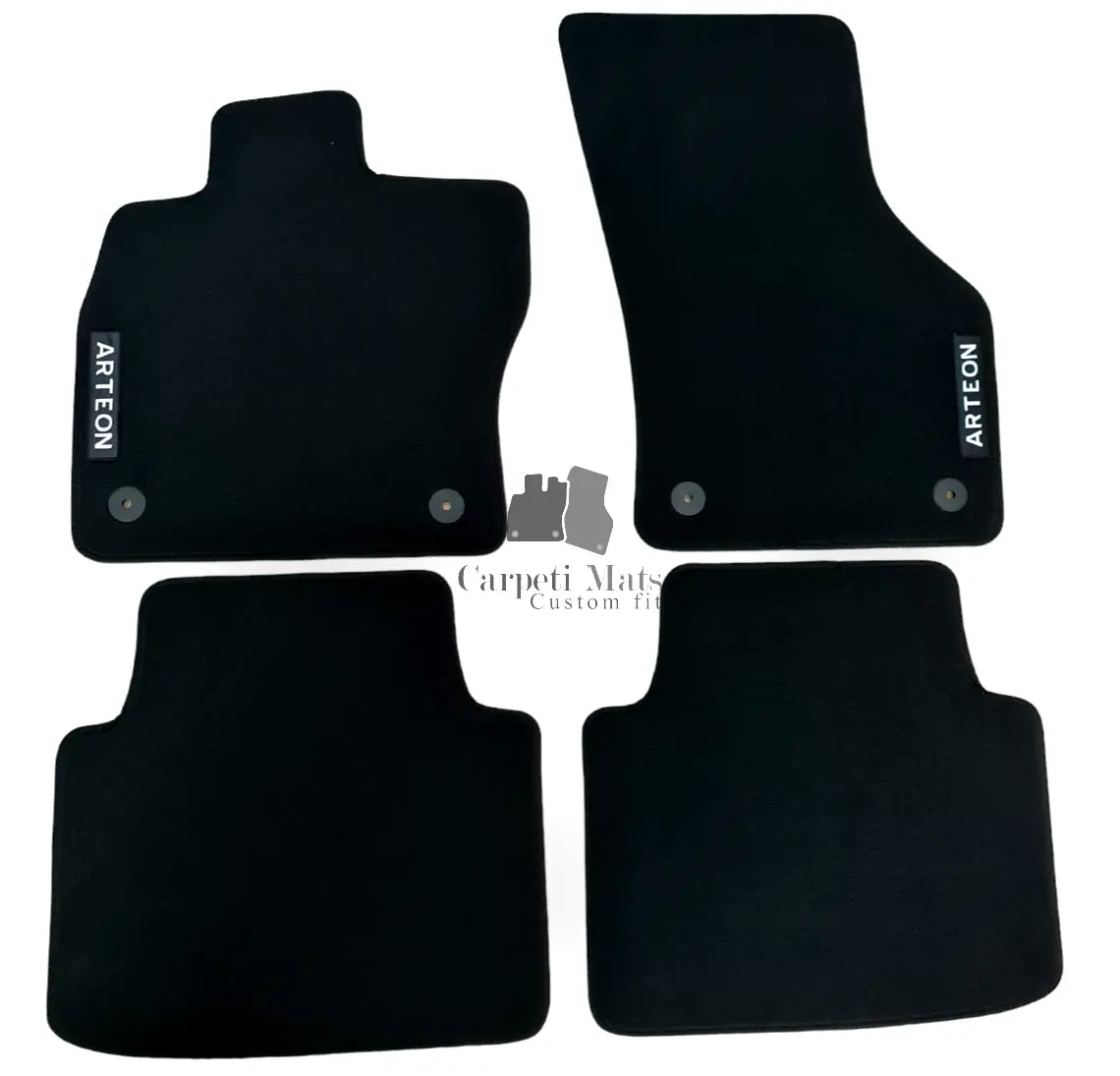 Car Floor Mats For VW Arteon Velour Waterproof Black Carpet Auto Liners New
