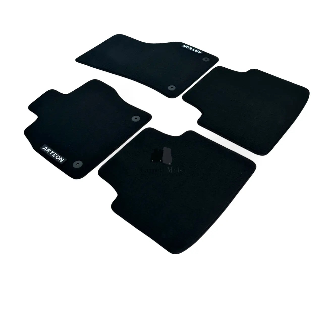 Car Floor Mats For VW Arteon Velour Waterproof Black Carpet Auto Liners New