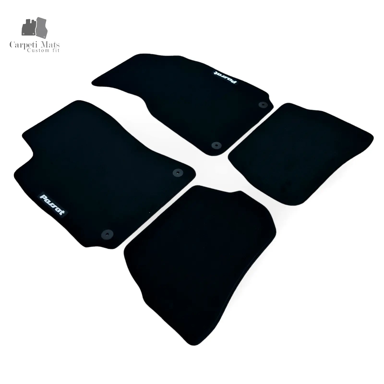 Car Floor Mats For VW Passat B5 Velour Waterproof Black Carpet Auto Liners New