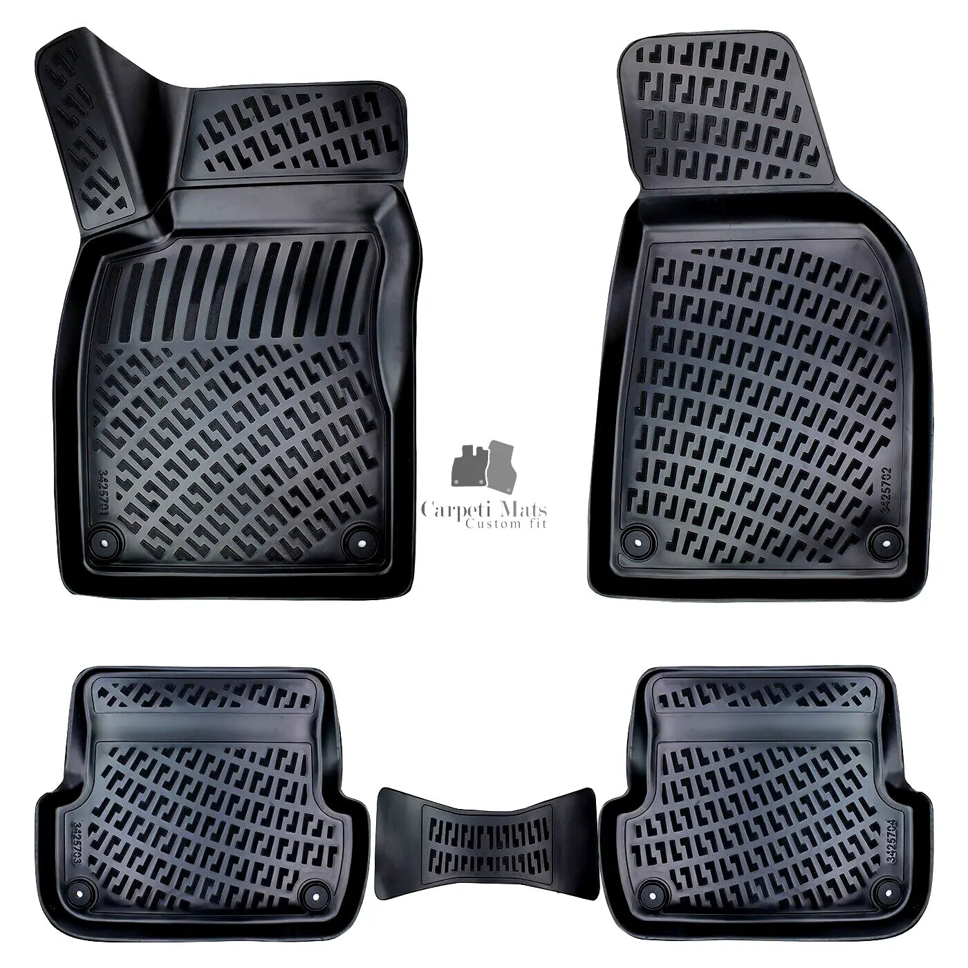 Car Floor Mats Liners For Audi A4 B7 2004-2008 All Season Heavy Duty Auto Rugs