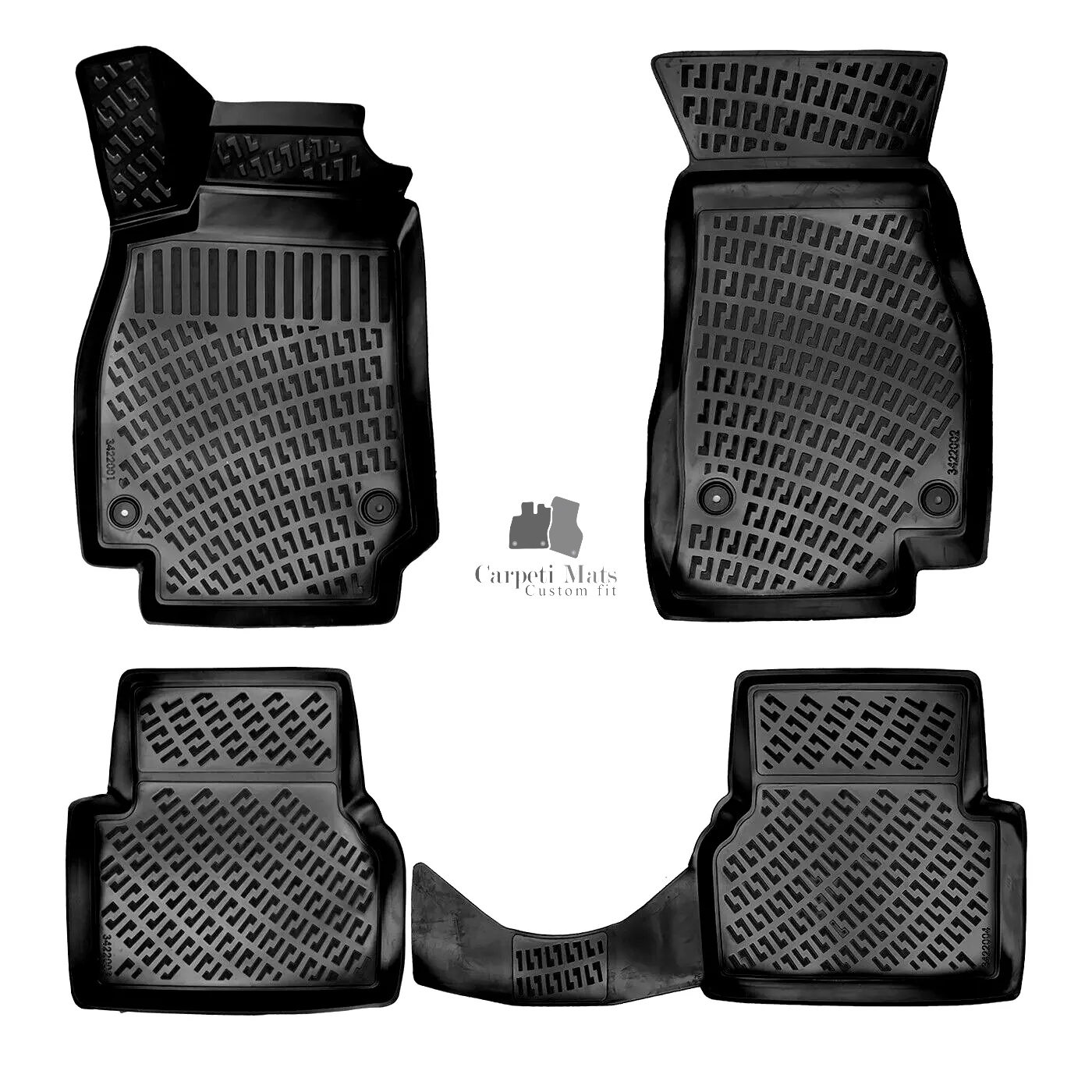 Car Floor Mats Liners For Audi A7 2018-2025 All Season Heavy Duty 3D Auto Rugs