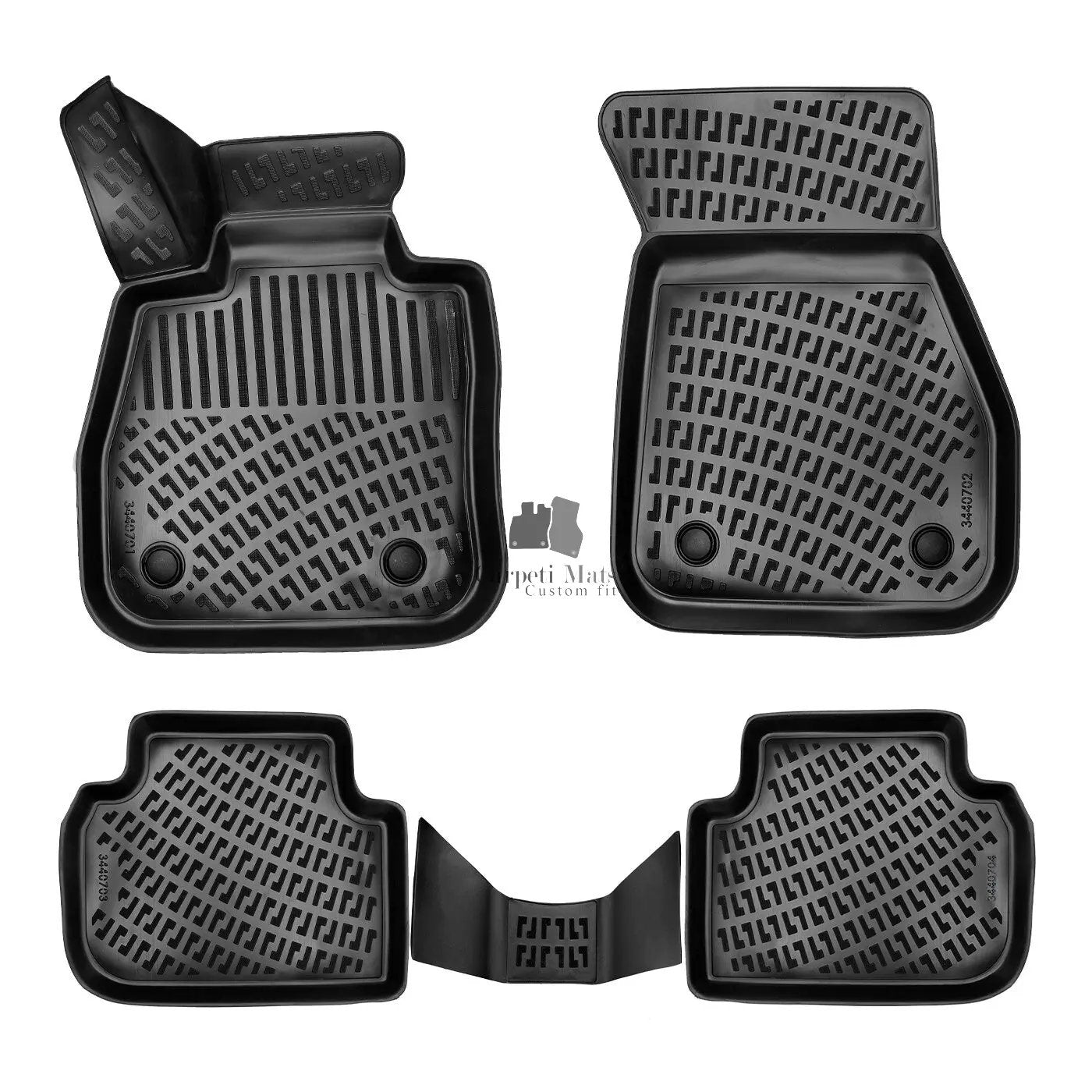 Car Floor Mats Liners For BMW 1 2019-2024 F40 All Season Heavy Duty 3D Auto Rugs