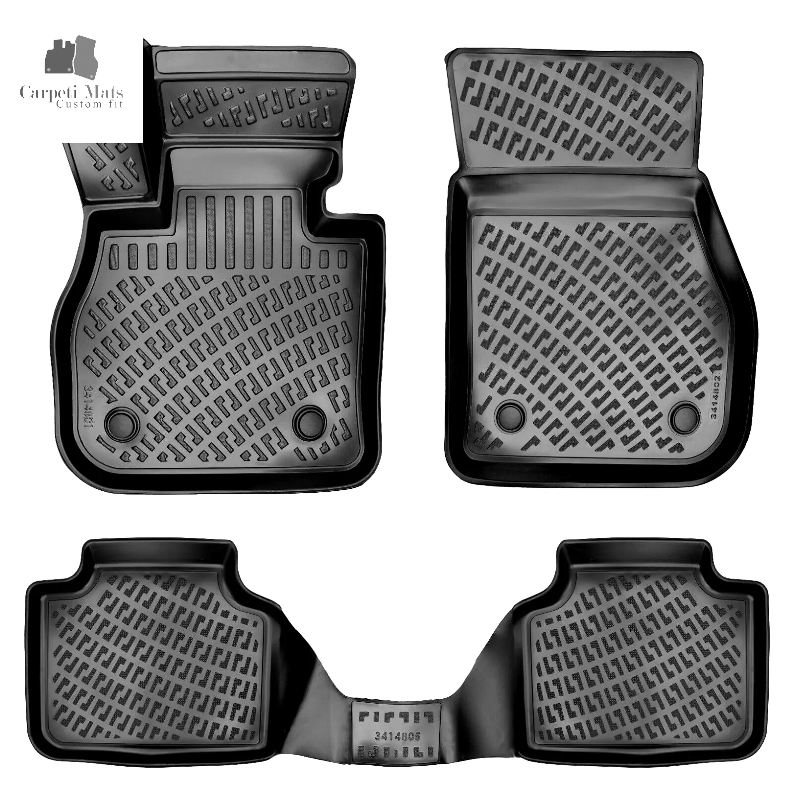 Car Floor Mats Liners For BMW X1 2022-2025 All Season Heavy Duty 3D Auto Rugs U1