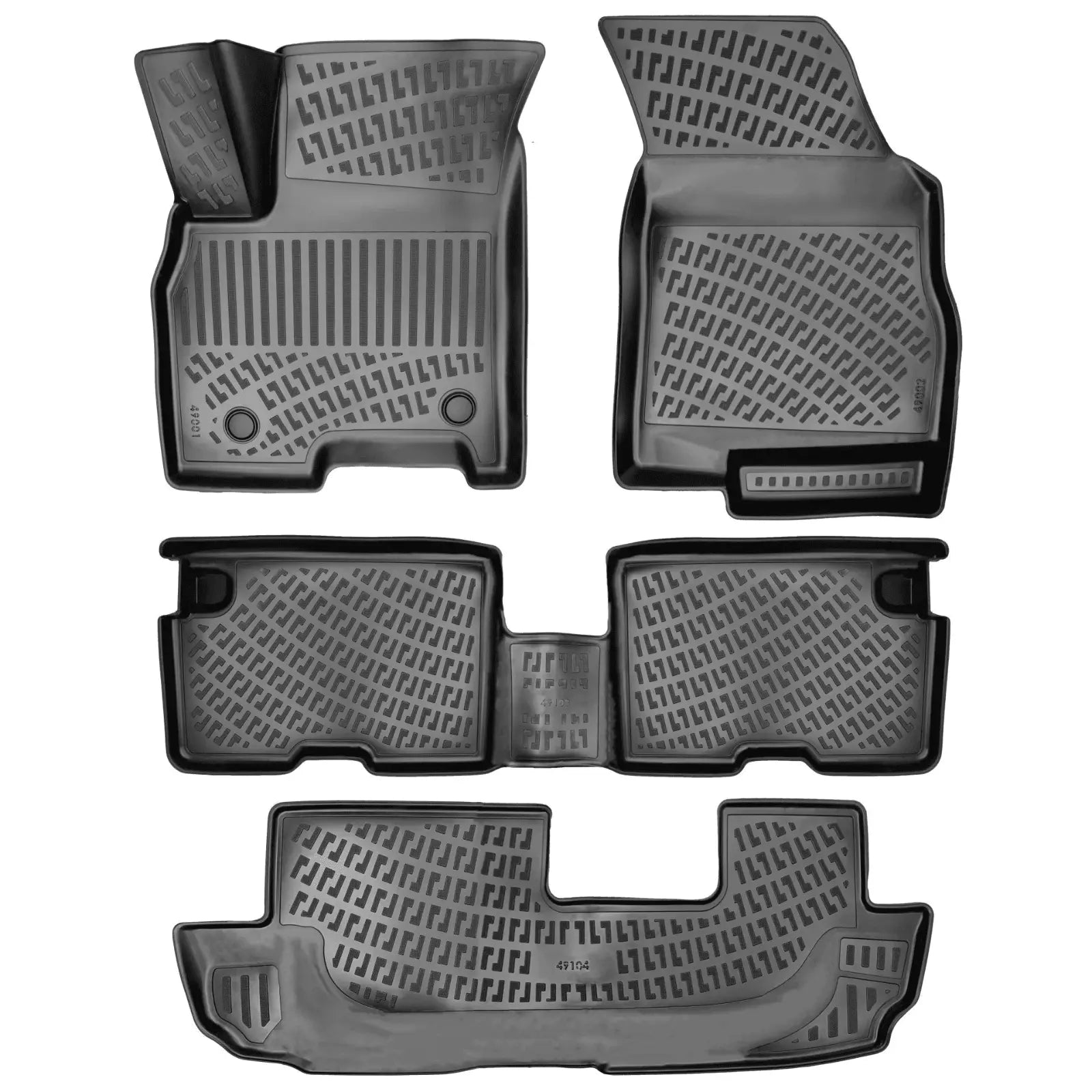 Car Floor Mats Liners For Chery Tiggo 8 2020-2025 All Season Heavy Duty 7 Seats