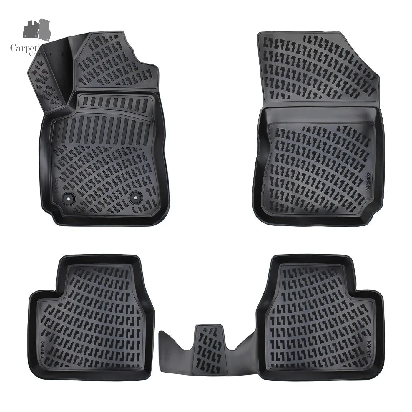 Car Floor Mats Liners For Citroen C4 Cactus 2004-2010 All Season Heavy Duty Rugs