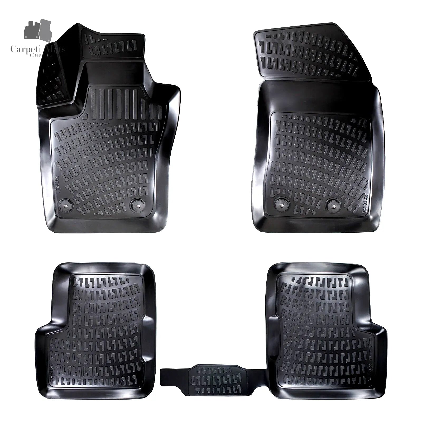 Car Floor Mats Liners For Fiat 500x 2014-2024 All Season Heavy Duty 3D Auto Rugs