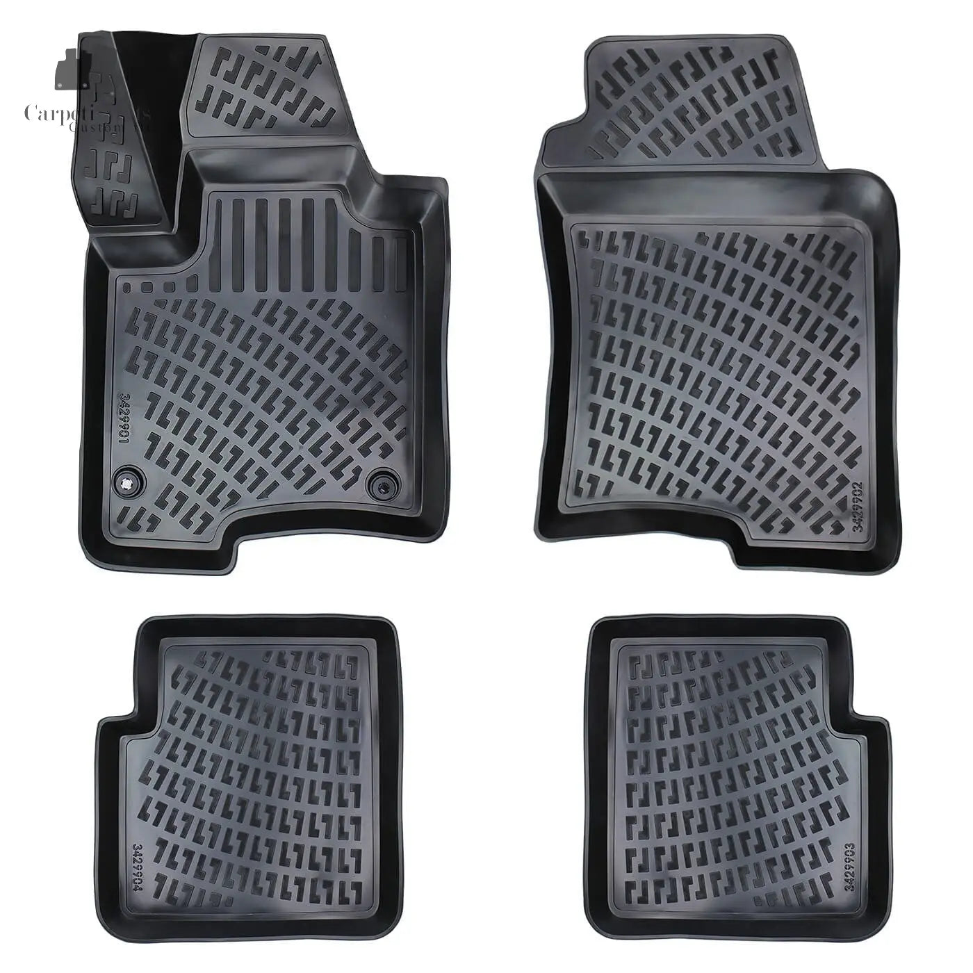 Car Floor Mats Liners For Fiat Panda Cross 2013-2023 All Season Heavy Duty Rugs