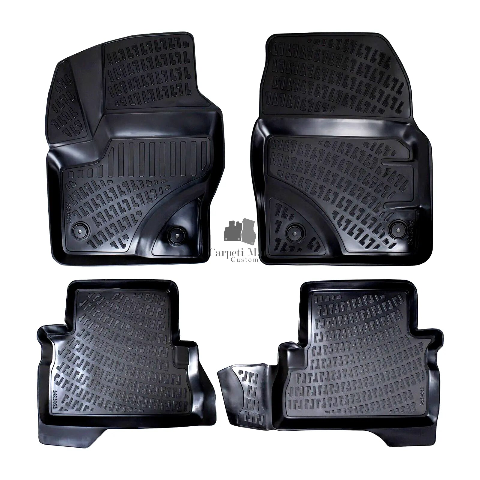 Car Floor Mats Liners For Ford C Max 2011-2019 All Season Heavy Duty Auto Rugs