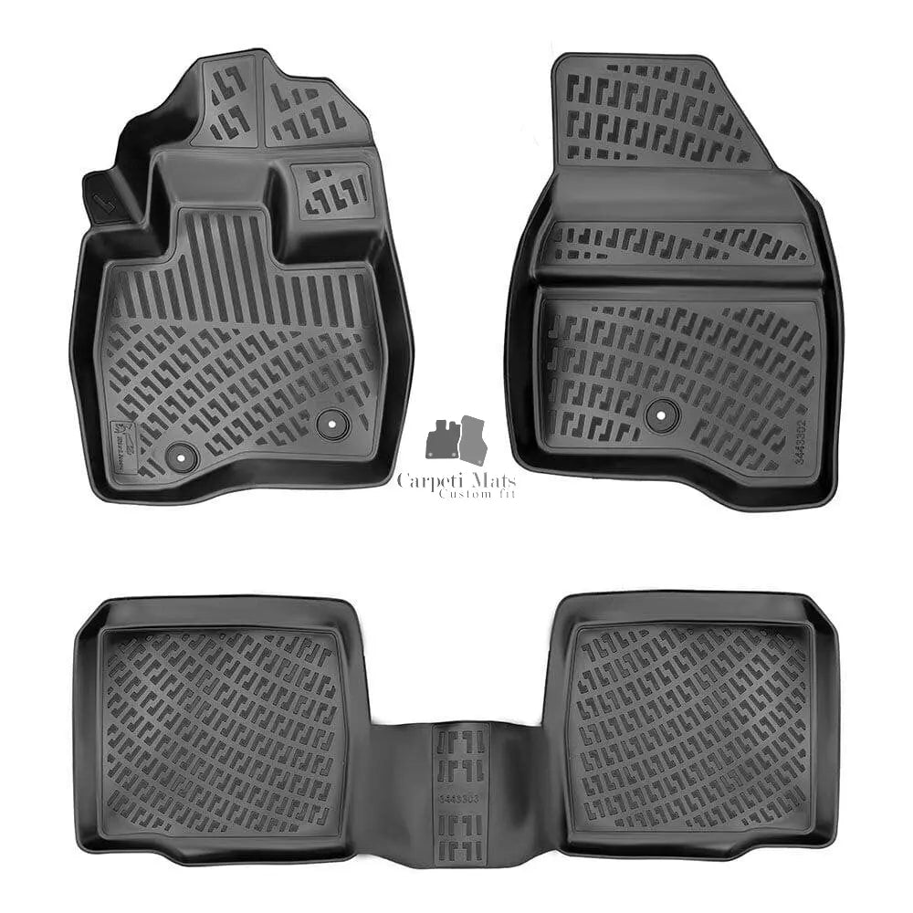 Car Floor Mats Liners For Ford Explorer 2011-2019 All Season Heavy Duty 3D Rugs