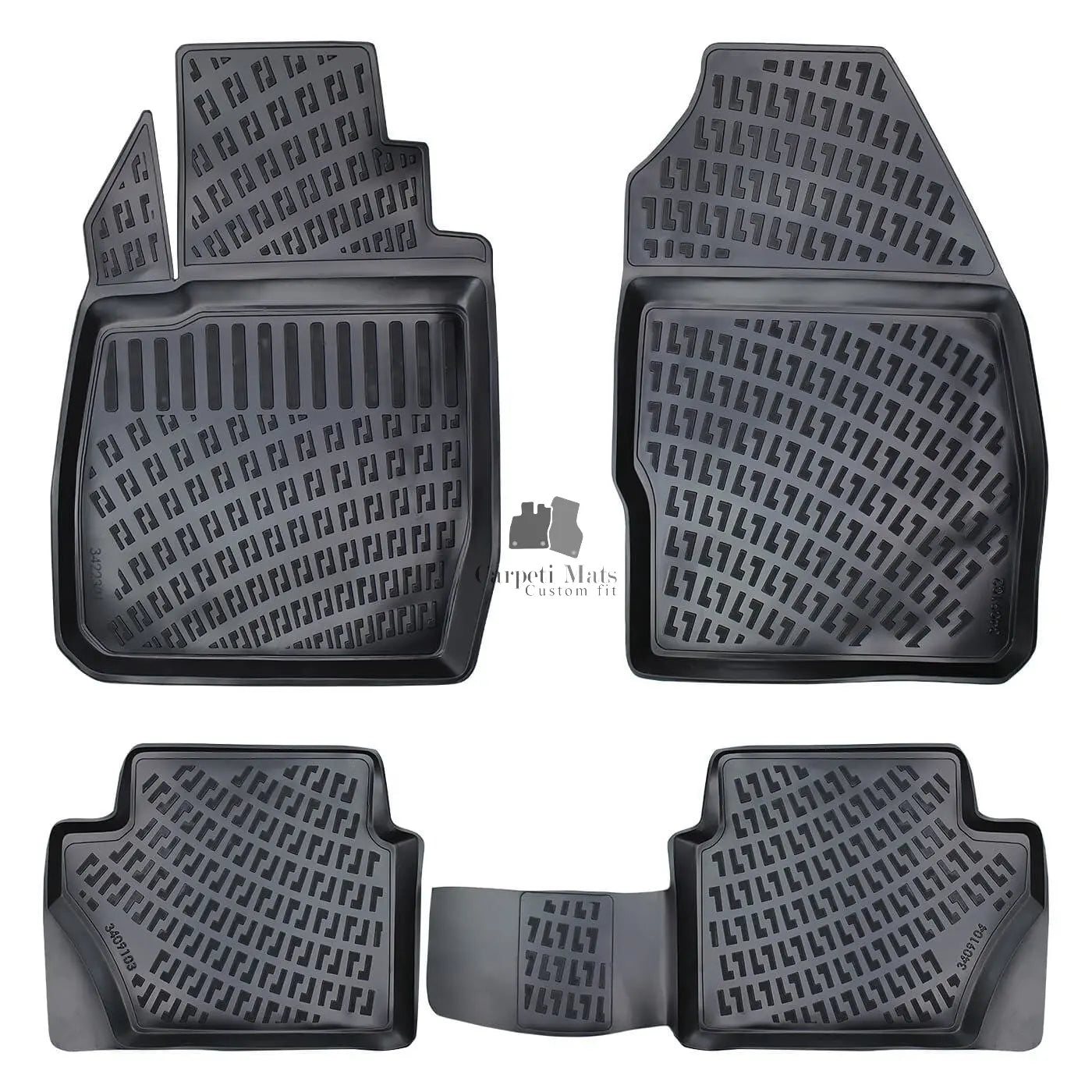 Car Floor Mats Liners For Ford Fiesta 2002-2008 All Season Heavy Duty Auto Rugs
