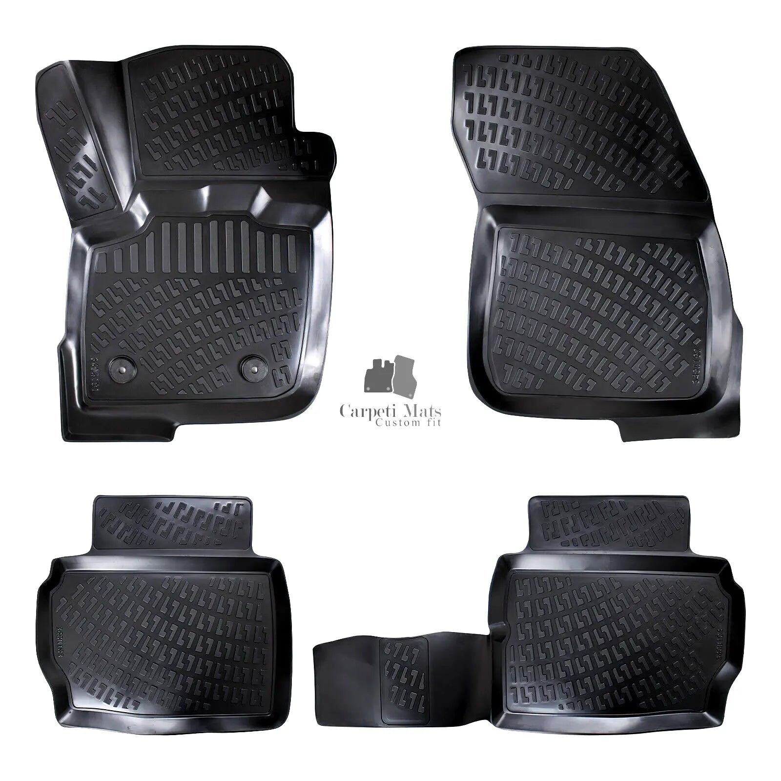 Car Floor Mats Liners For Ford Fusion 2014-2021 All Season Heavy Duty Auto Rugs