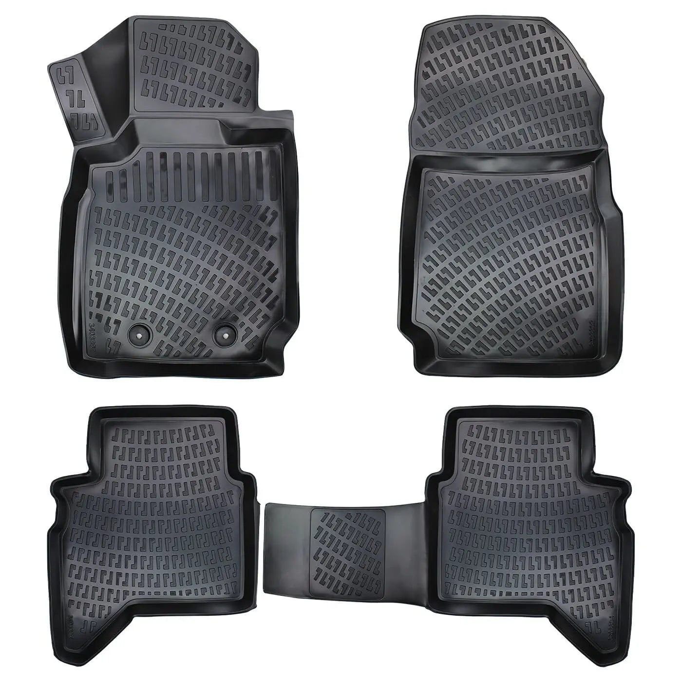 Car Floor Mats Liners For Ford Ranger 2011-2022 All Season Heavy Duty Auto Rugs