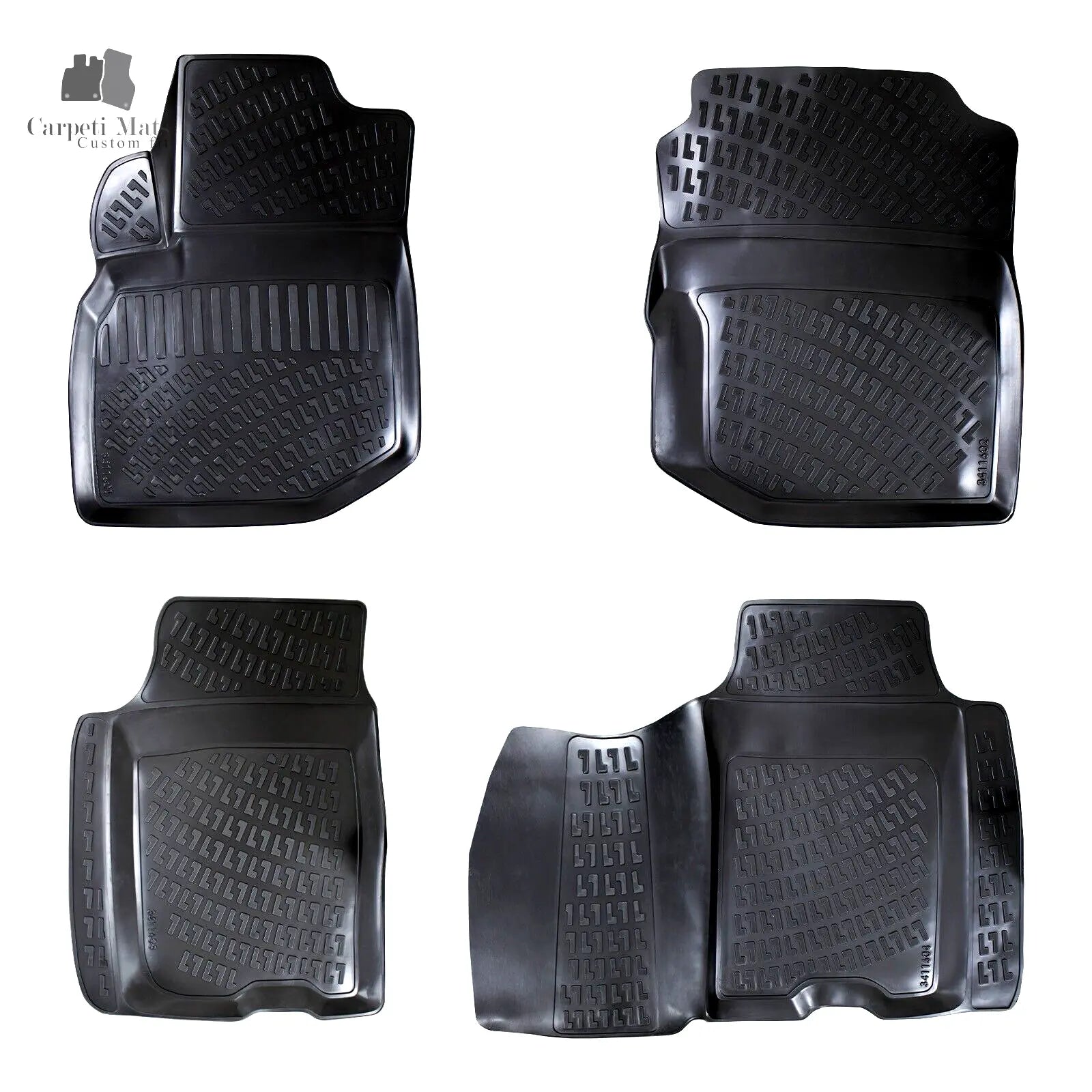 Car Floor Mats Liners For Honda Fit 2008-2015 All Season Heavy Duty 3D Auto Rugs