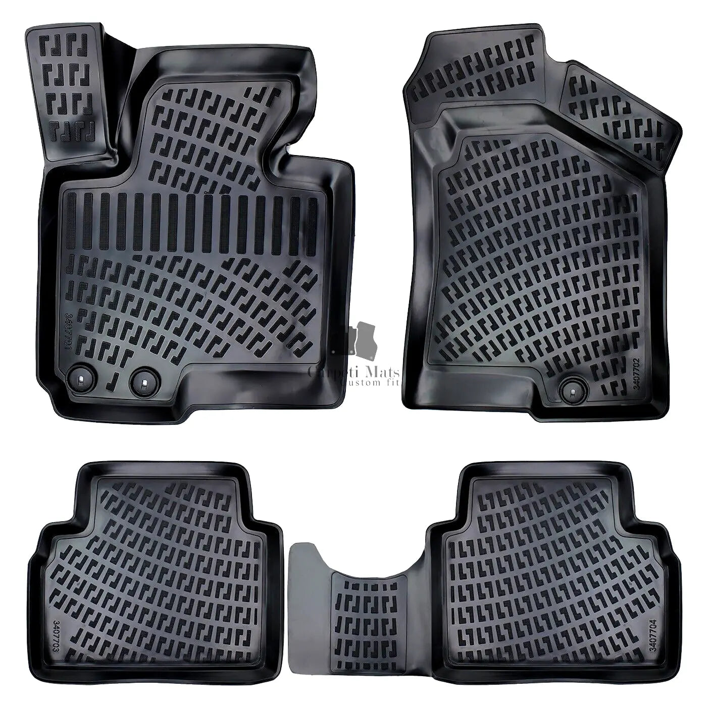 Car Floor Mats Liners For Hyundai IX35 2009-2015 All Season Heavy Duty Auto Rugs