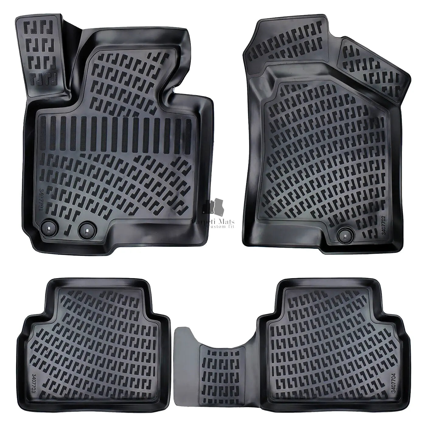 Car Floor Mats Liners For Hyundai Tucson 2009-2015 All Season Heavy Duty 3D Rugs