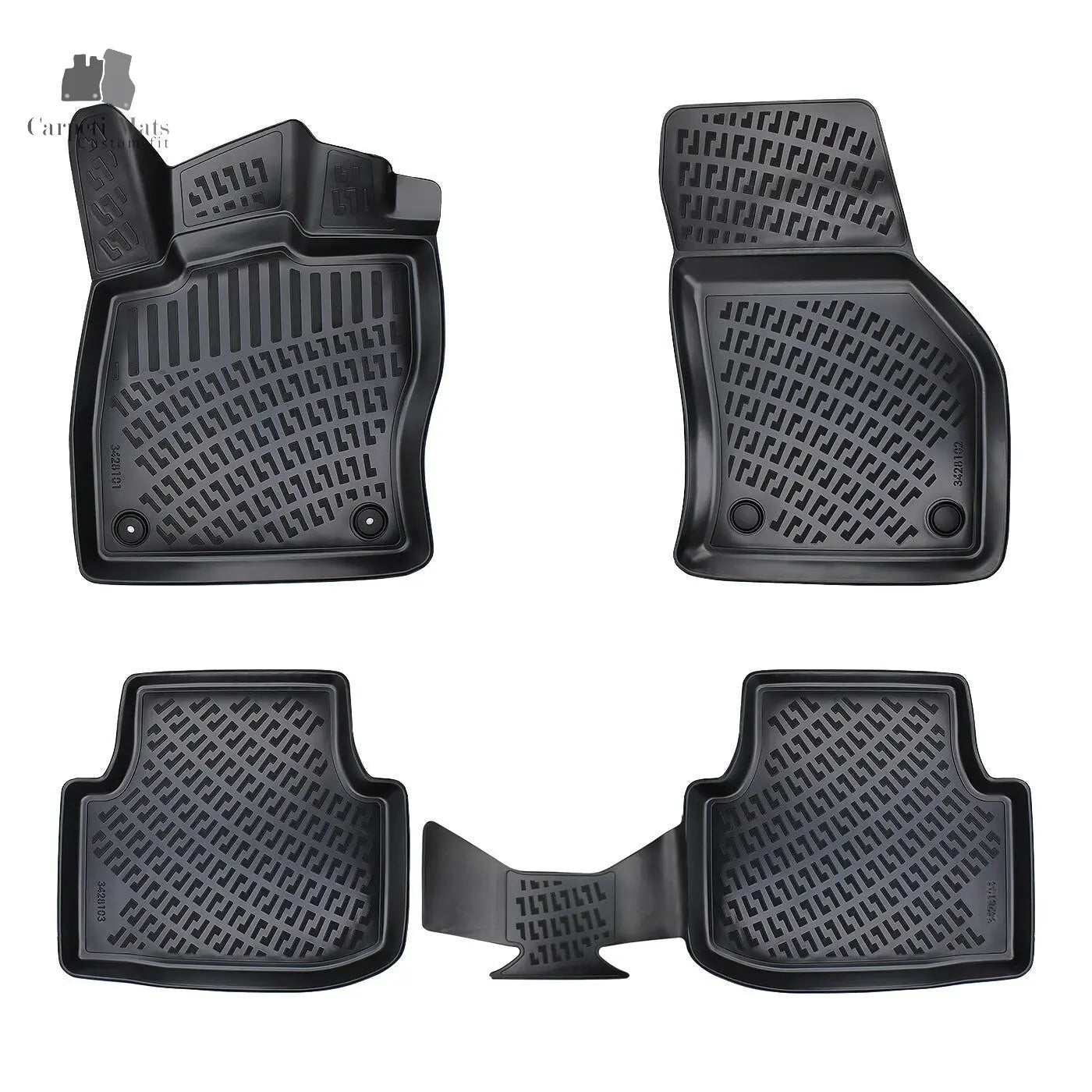 Car Floor Mats Liners For MT Cupra Leon 2020-2025 All Season Heavy Duty 3D Rugs