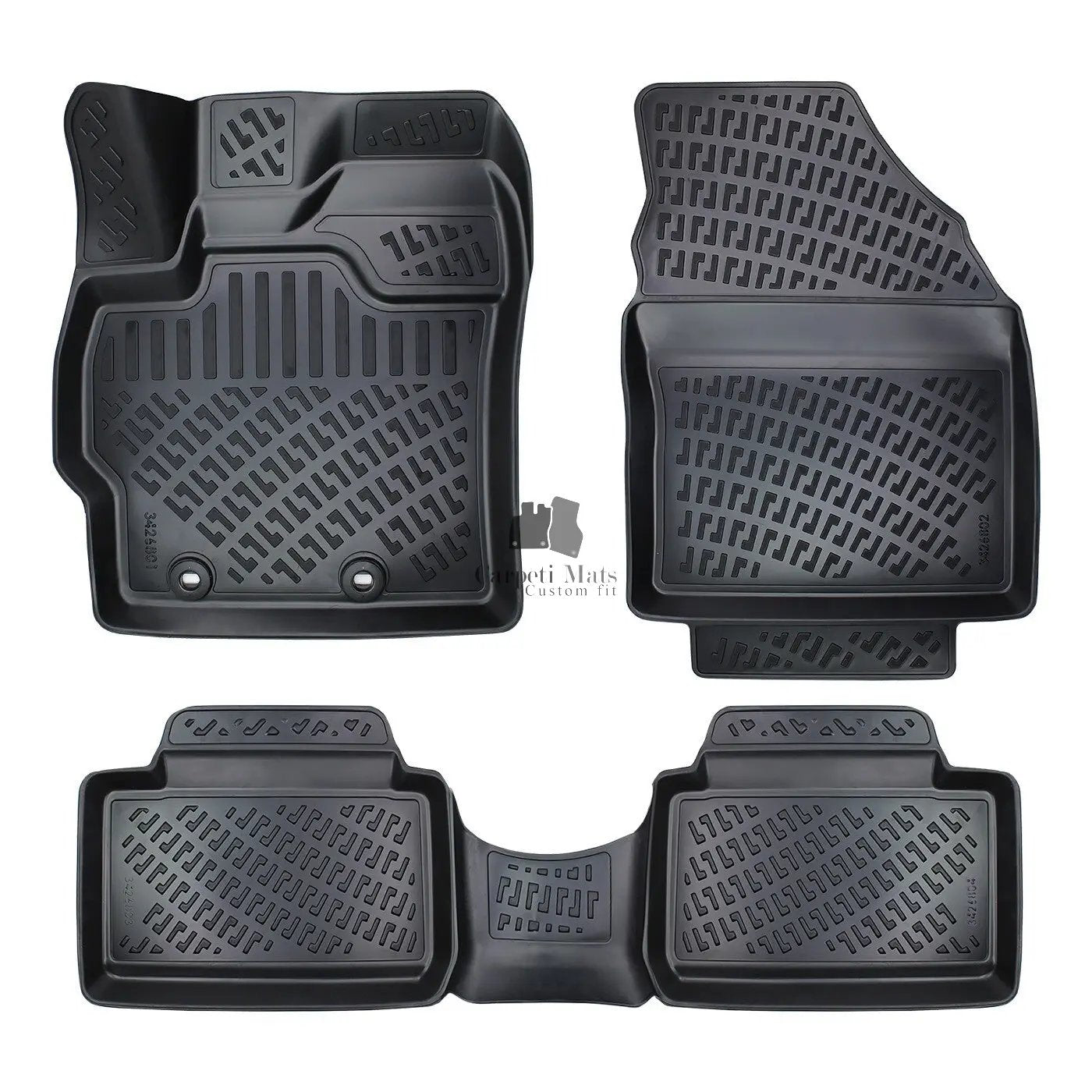 Car Floor Mats Liners For Mazda 2 Hybrid 2023-2025 All Season Heavy Duty 3d Rugs