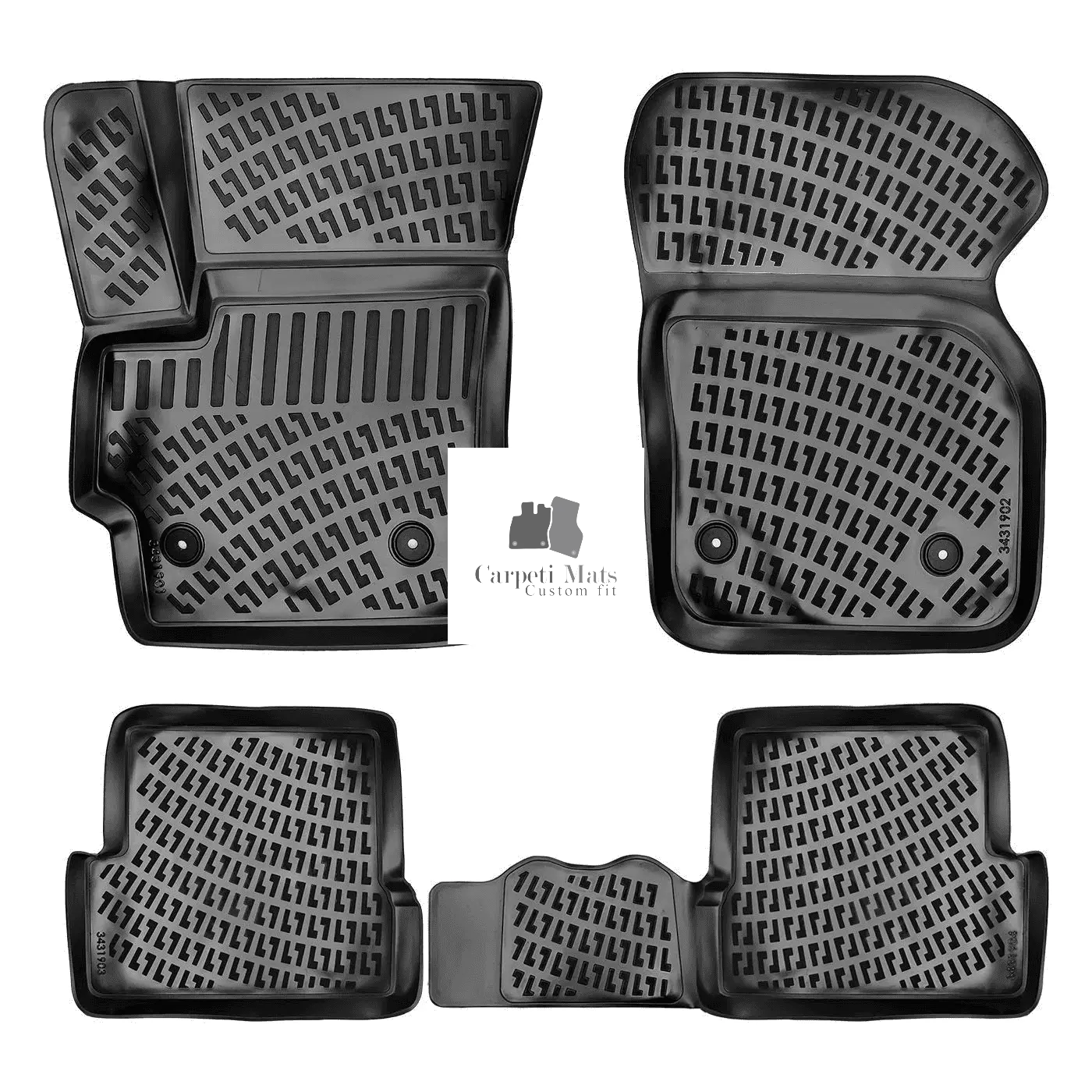 Car Floor Mats Liners For Mazda 3 2003-2009 All Season Heavy Duty 3D Auto Rugs