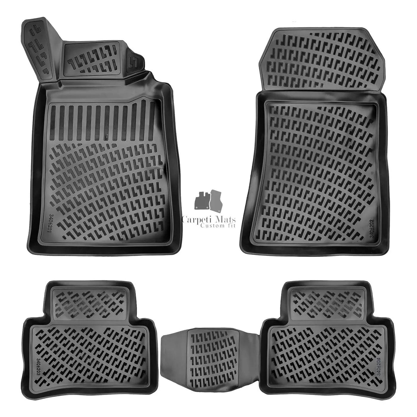Car Floor Mats Liners For Mercedes C Class 1993-2000 All Season Heavy Duty Rugs