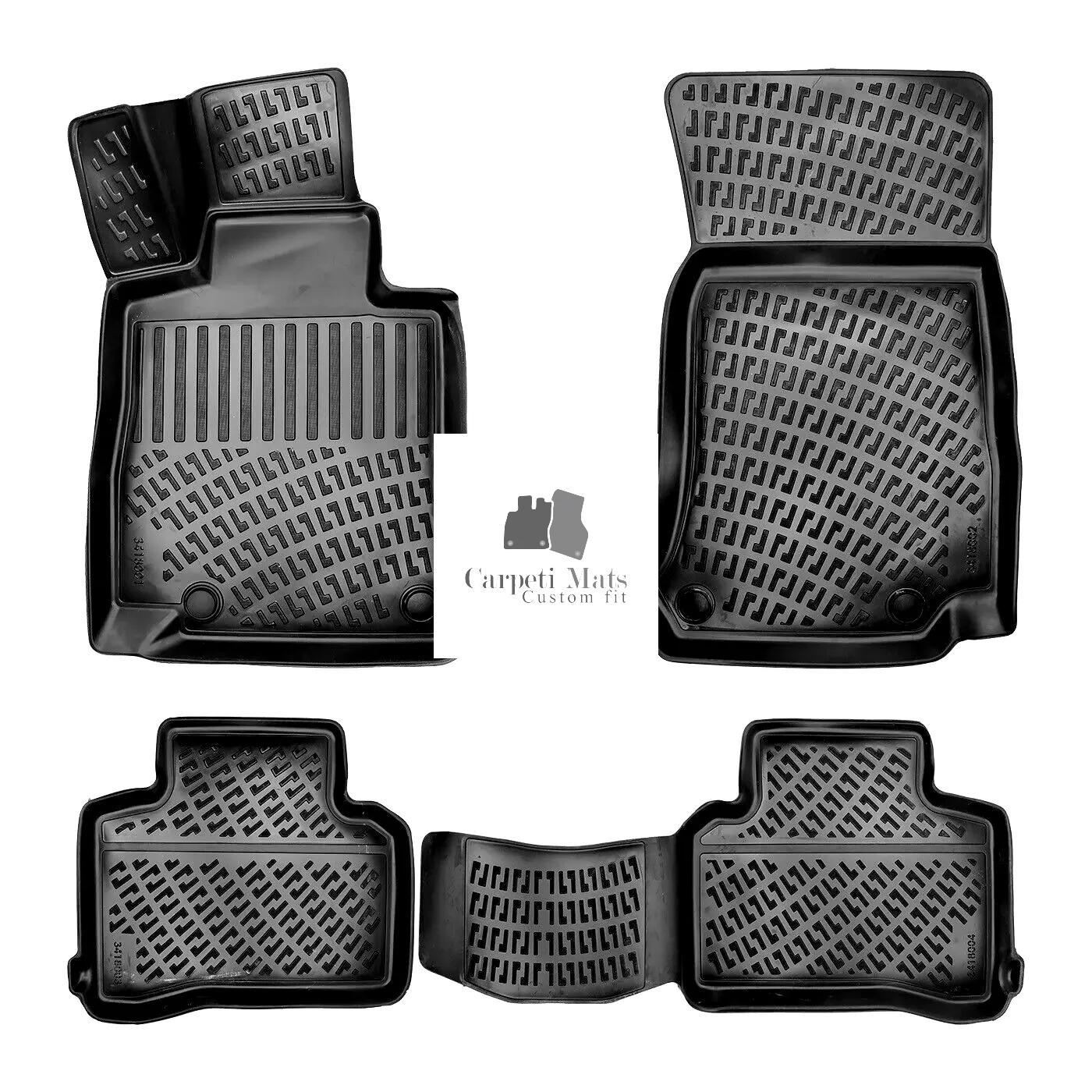 Car Floor Mats Liners For Mercedes GLC Coupe 2023-2025 All Season 3d Auto Rugs