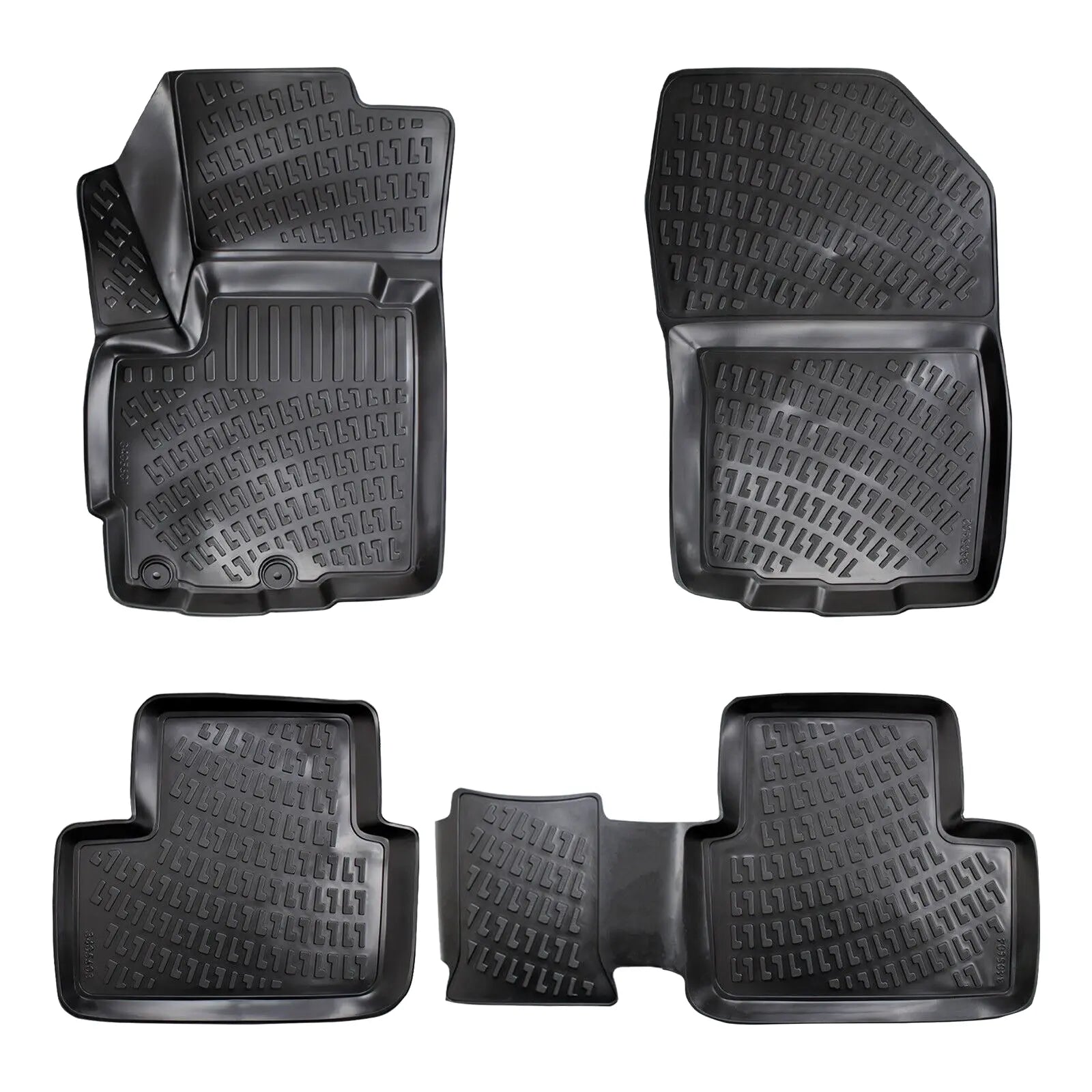 Car Floor Mats Liners For Mitsubishi ASX 2019-2022 All Season Heavy Duty 3D Rugs