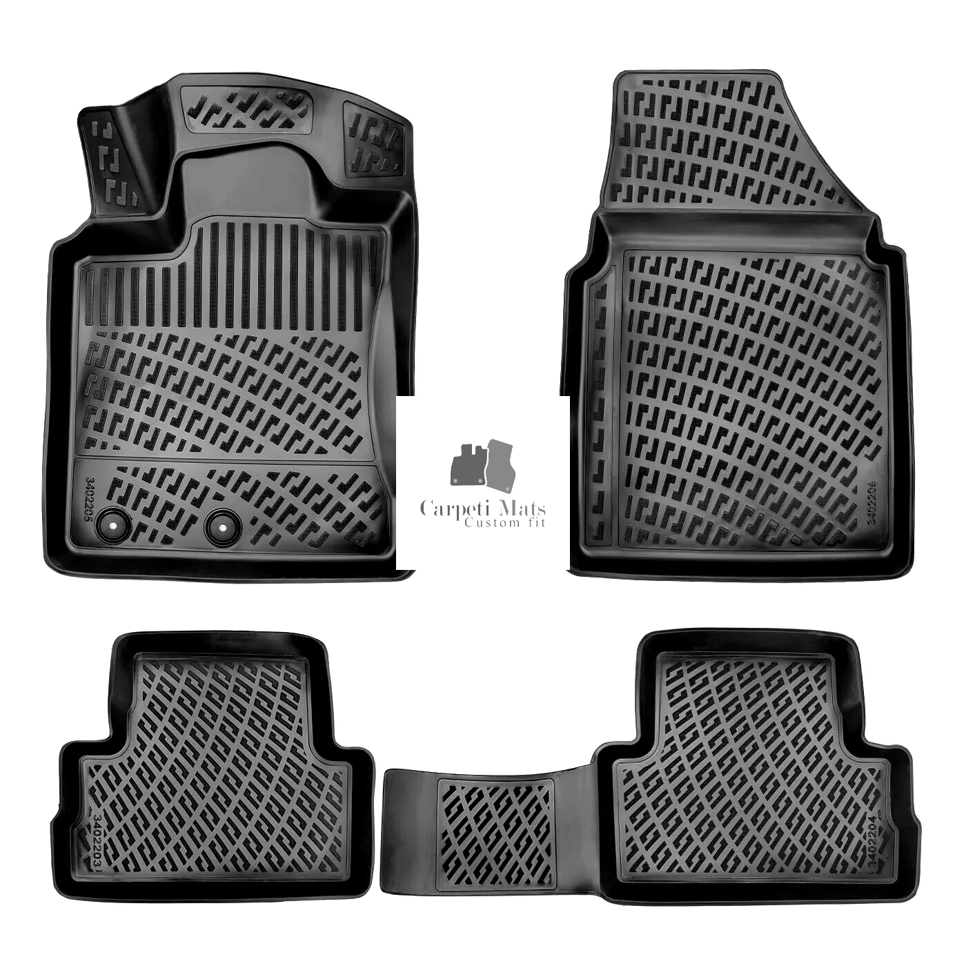 Car Floor Mats Liners For Nissan Qashqai 2006-2013 All Season Heavy Duty 3d Rugs