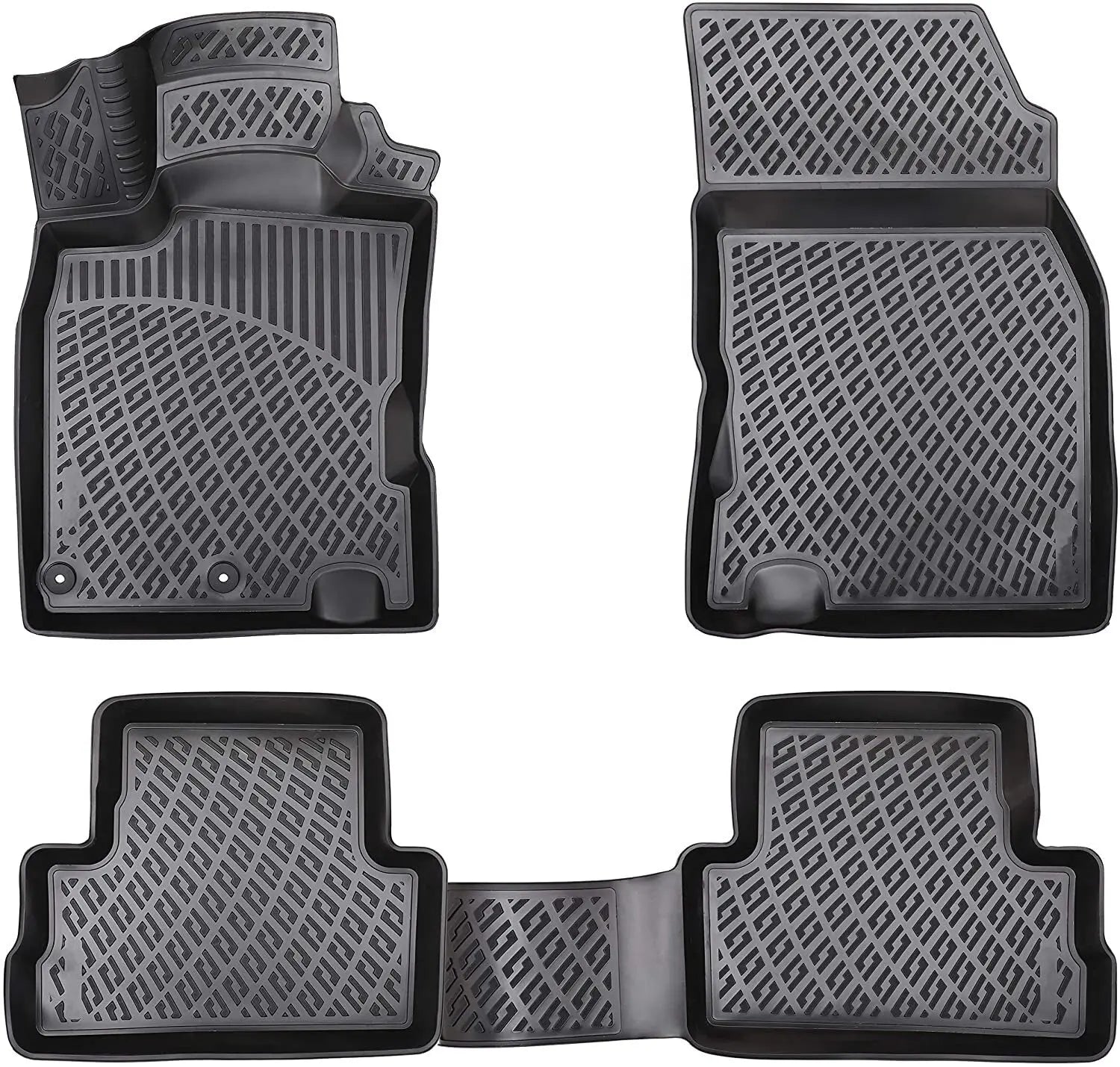 Car Floor Mats Liners For Nissan Rogue Sport 2017-2022 3d All Season Heavy Duty