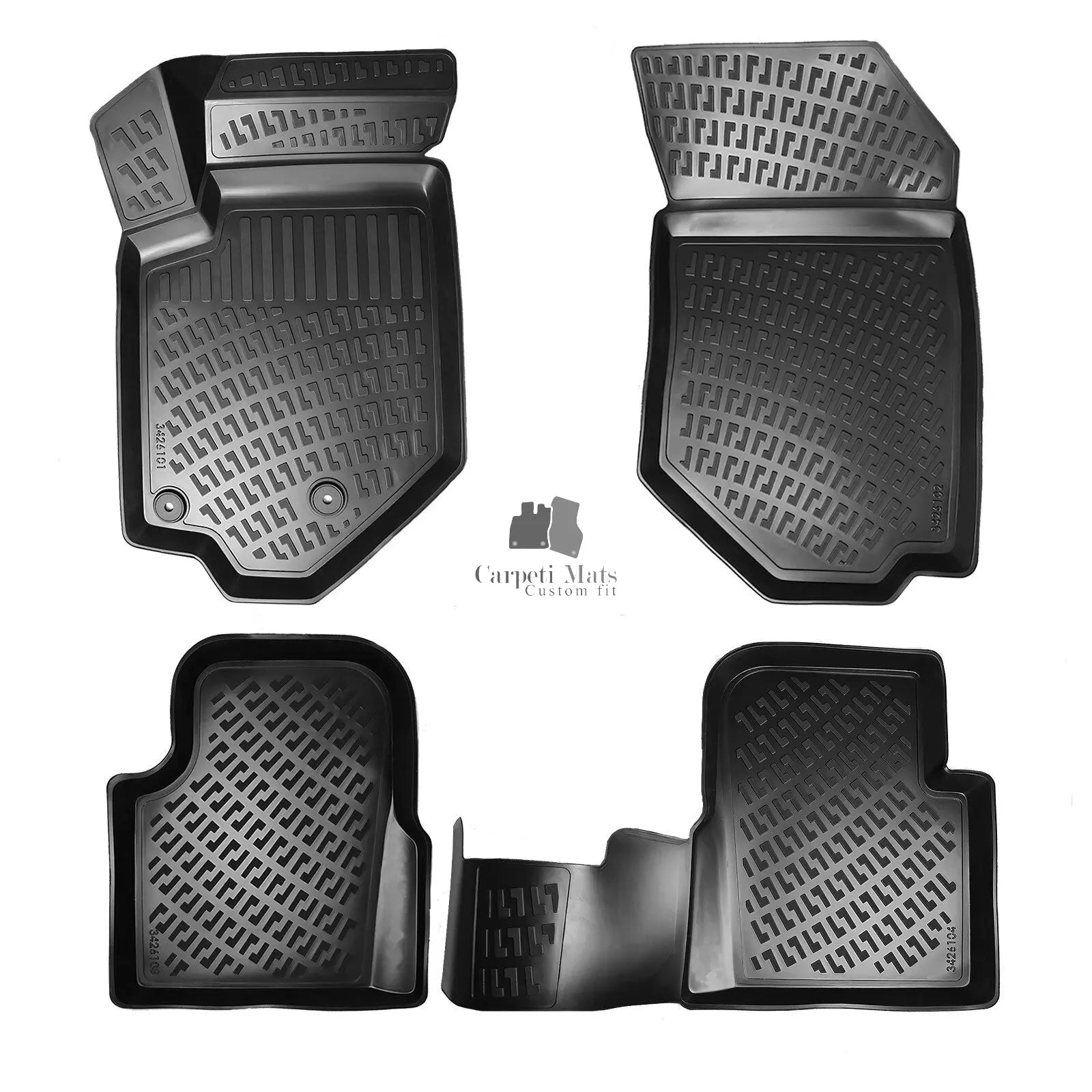 Car Floor Mats Liners For Peugeot 208 2020-2025 All Season Heavy Duty Auto Rugs