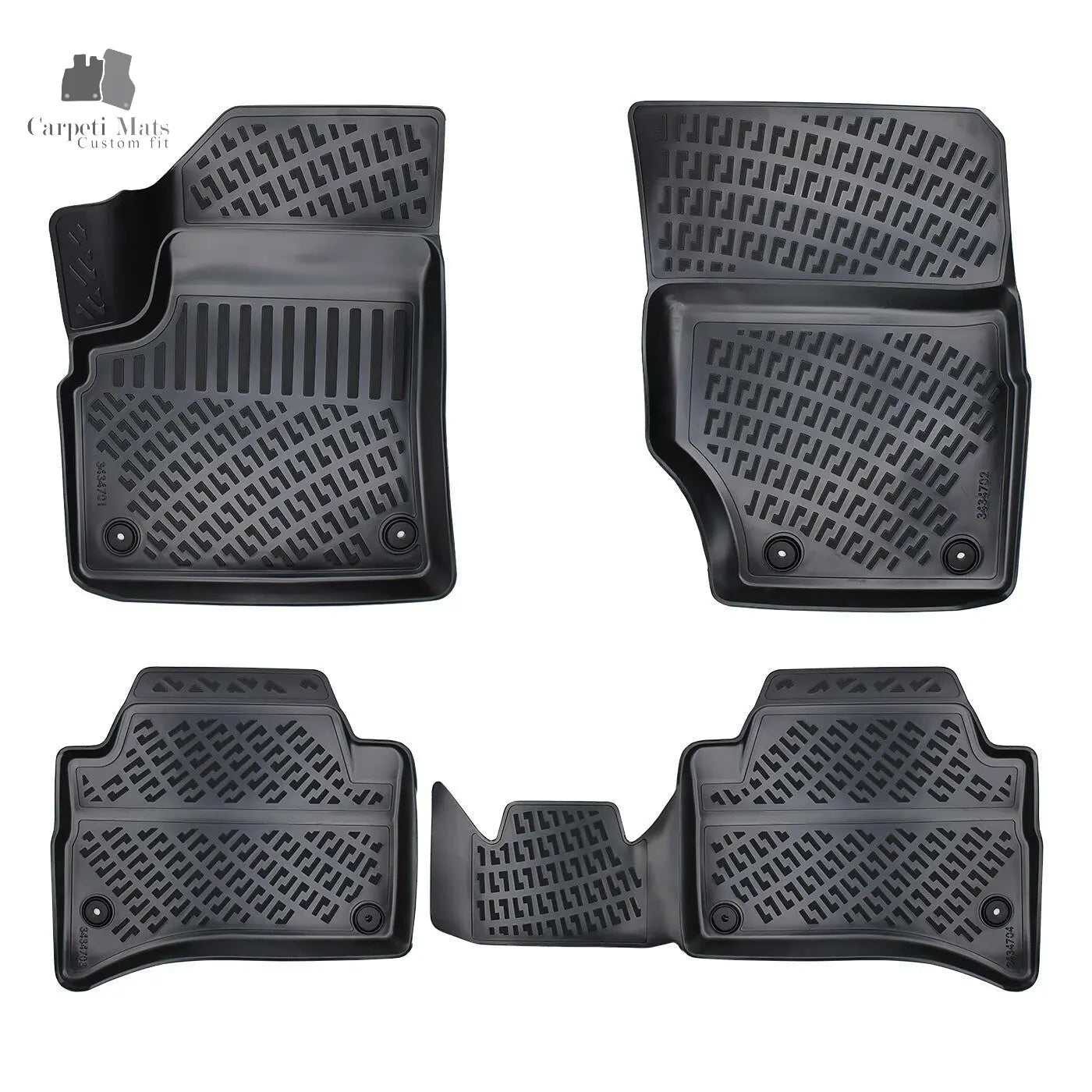 Car Floor Mats Liners For Porsche Cayenne 2007-2010 All Season Heavy Duty Rugs