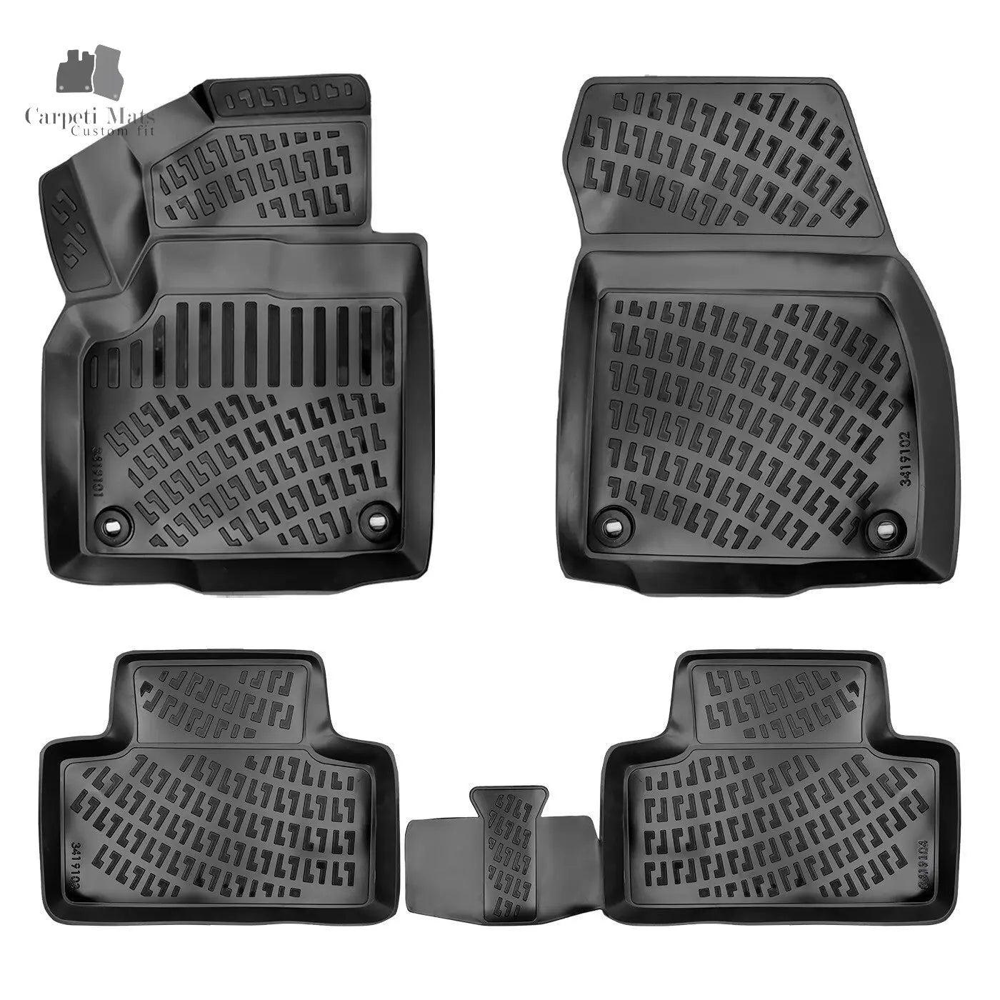 Car Floor Mats Liners For Range Rover Evoque 2013-2022 All Season 3D Auto Rugs
