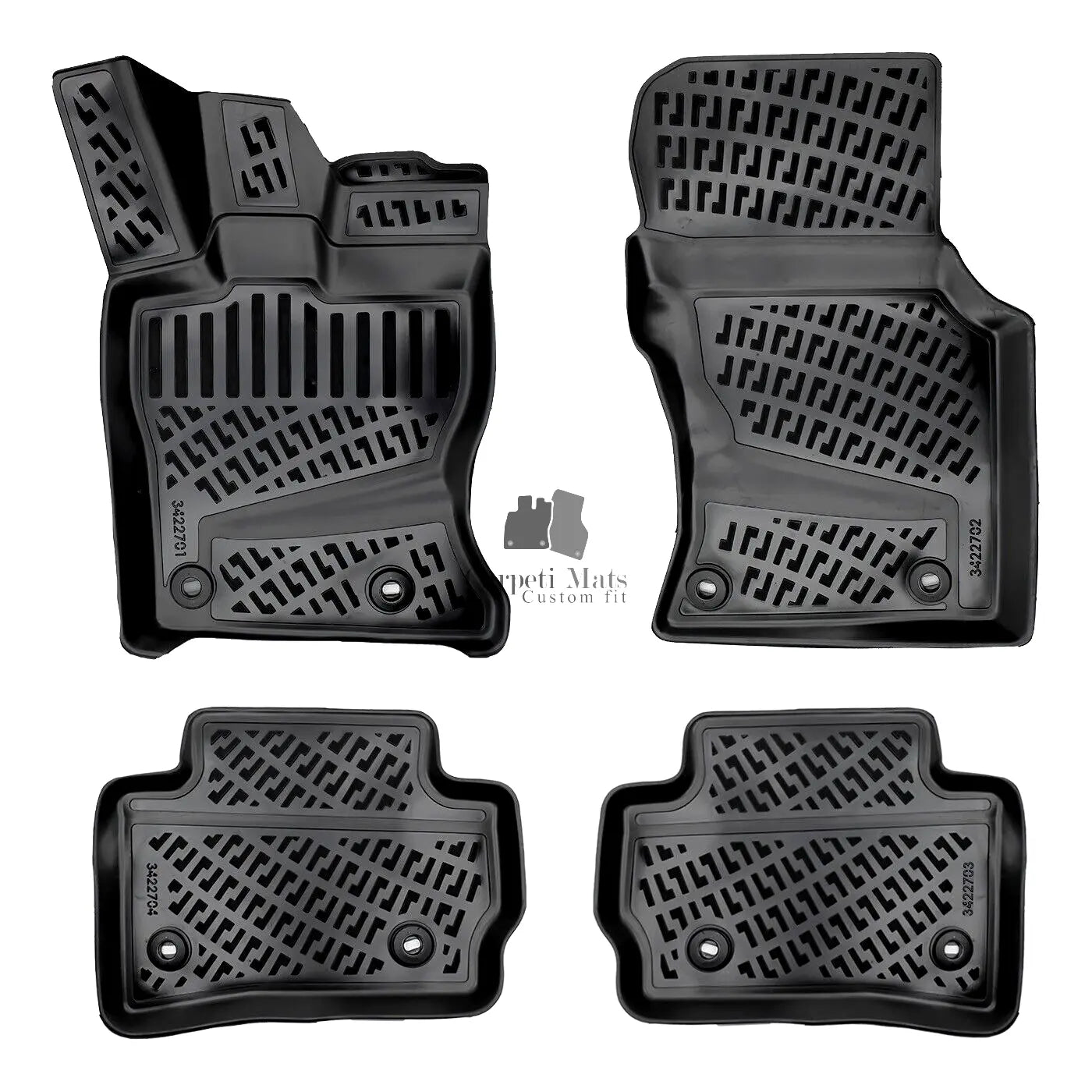 Car Floor Mats Liners For Range Rover Velar 2017-2025 All Season Heavy Duty Rugs