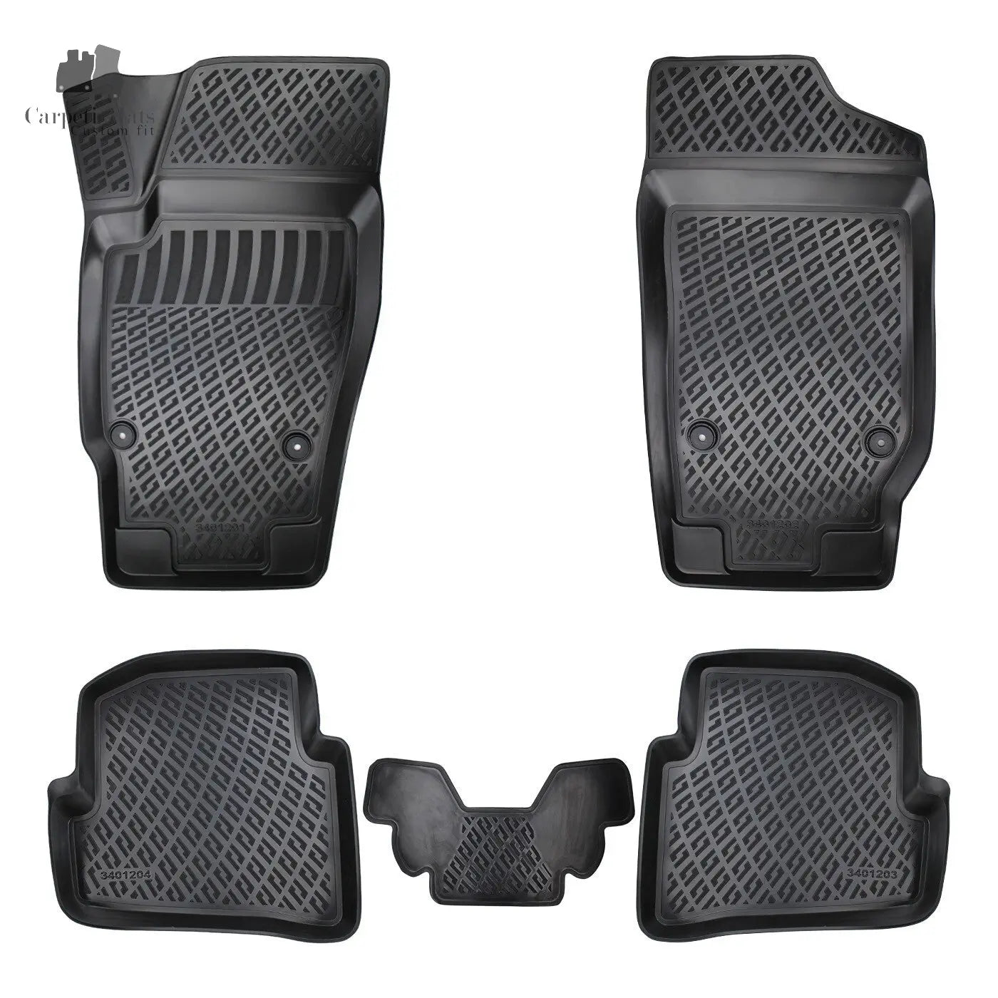 Car Floor Mats Liners For Seat Ibiza 2002-2008 All Season Heavy Duty Auto Rugs