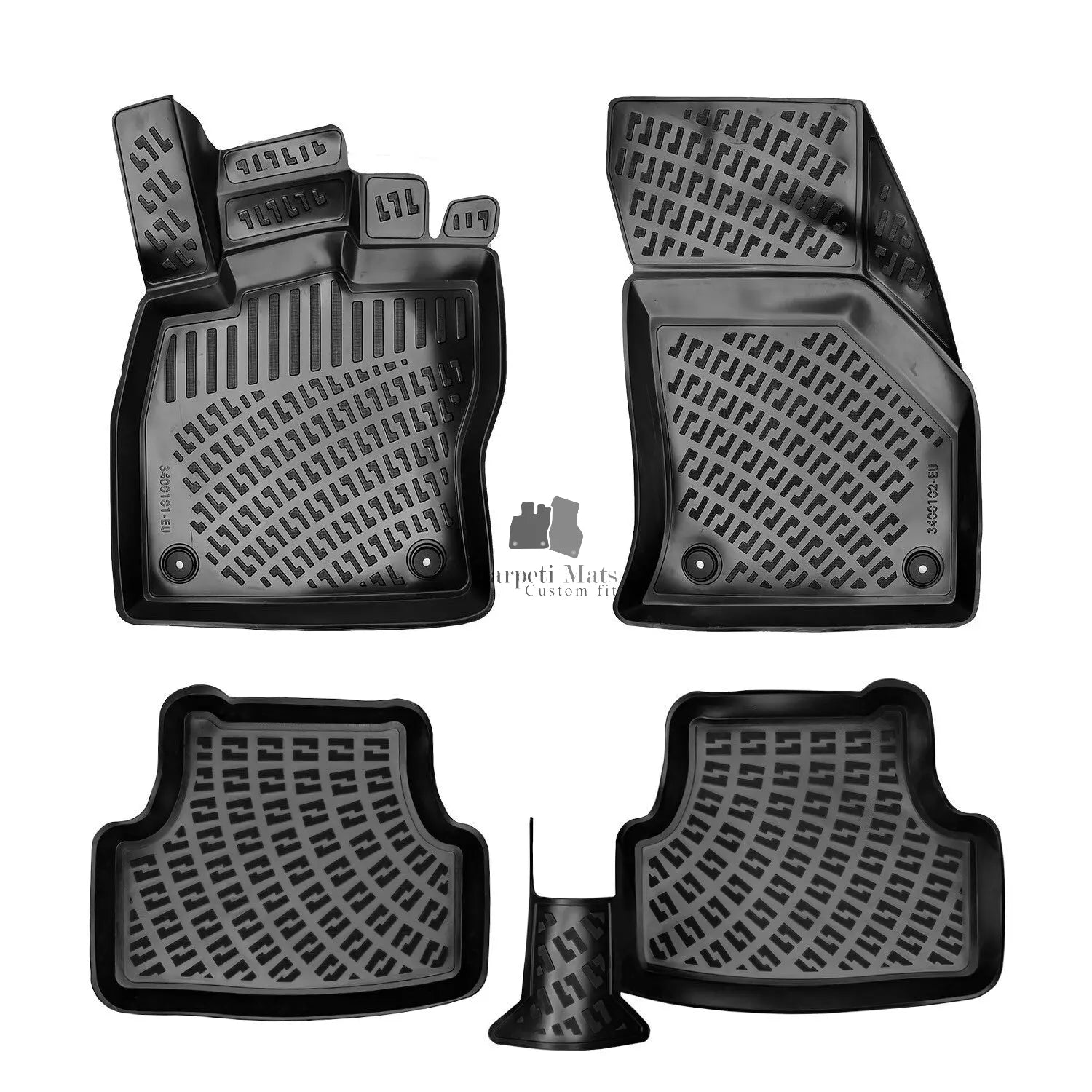 Car Floor Mats Liners For Seat Leon 2012-2020 All Season Heavy Duty Auto Rugs