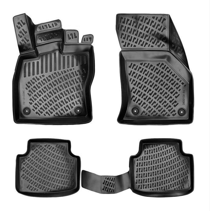 Car Floor Mats Liners For Skoda Superb 2015-2023 All Season Heavy Duty Auto Rugs