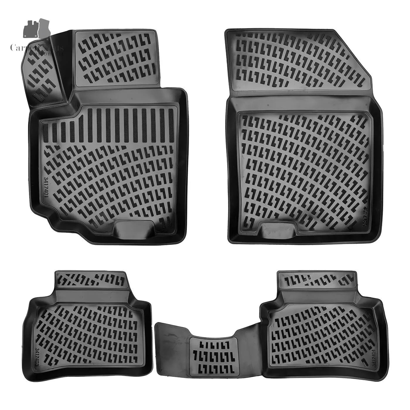 Car Floor Mats Liners For Suzuki S Cross 2015-2020 All Season Heavy Duty 3D Rugs