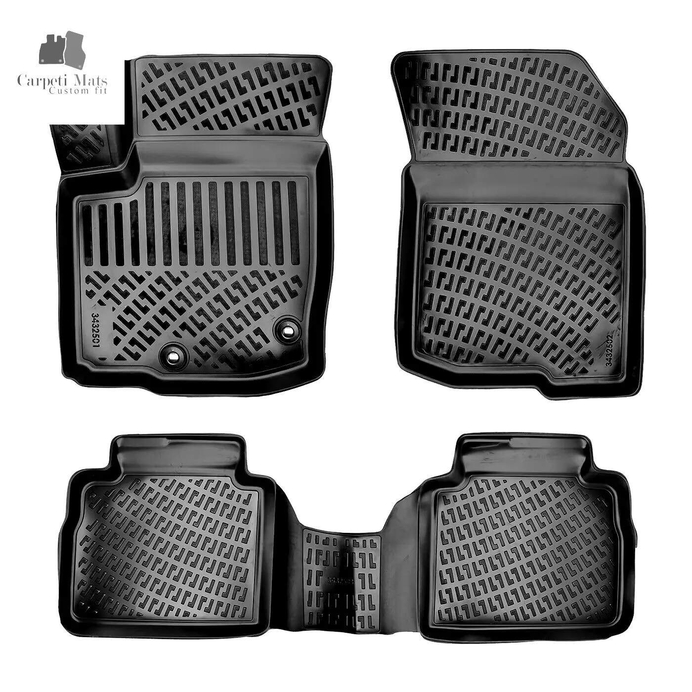 Car Floor Mats Liners For Suzuki S Cross 2021-2025 All Season Heavy Duty 3D Rugs