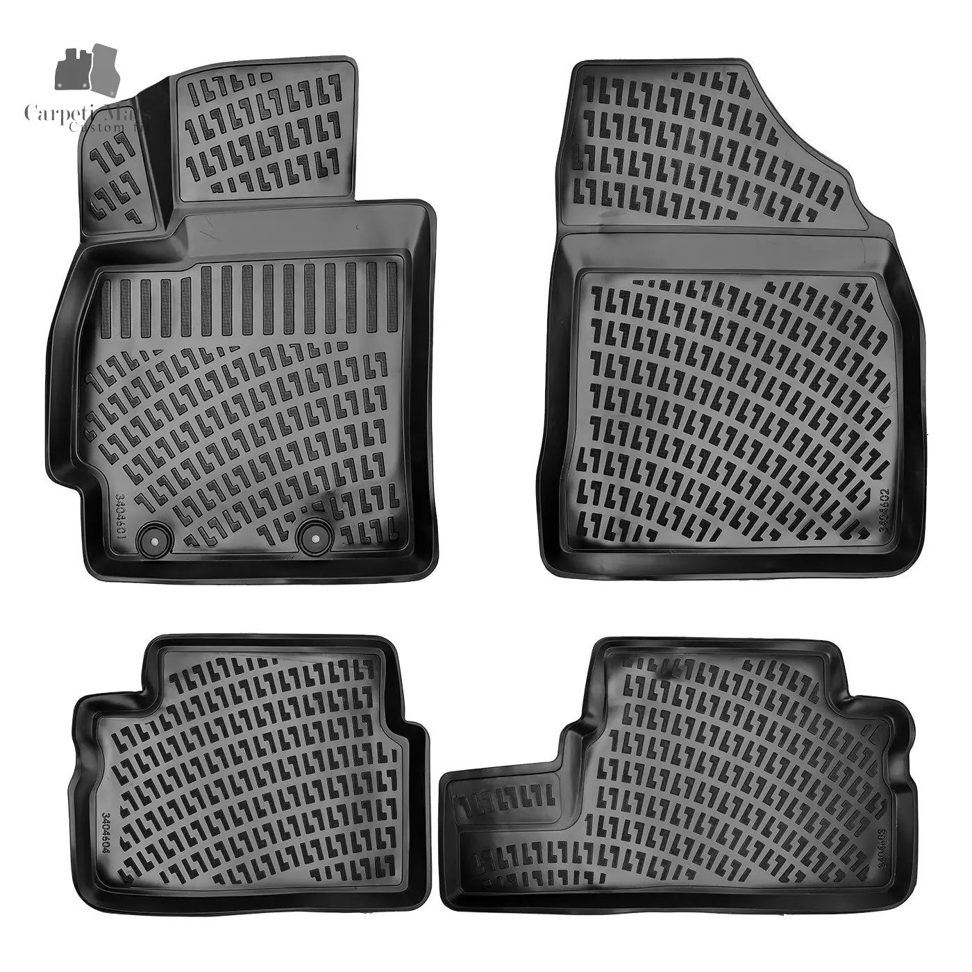 Car Floor Mats Liners For Toyota Corolla 2007-2012 All Season Heavy Duty 3D Rugs