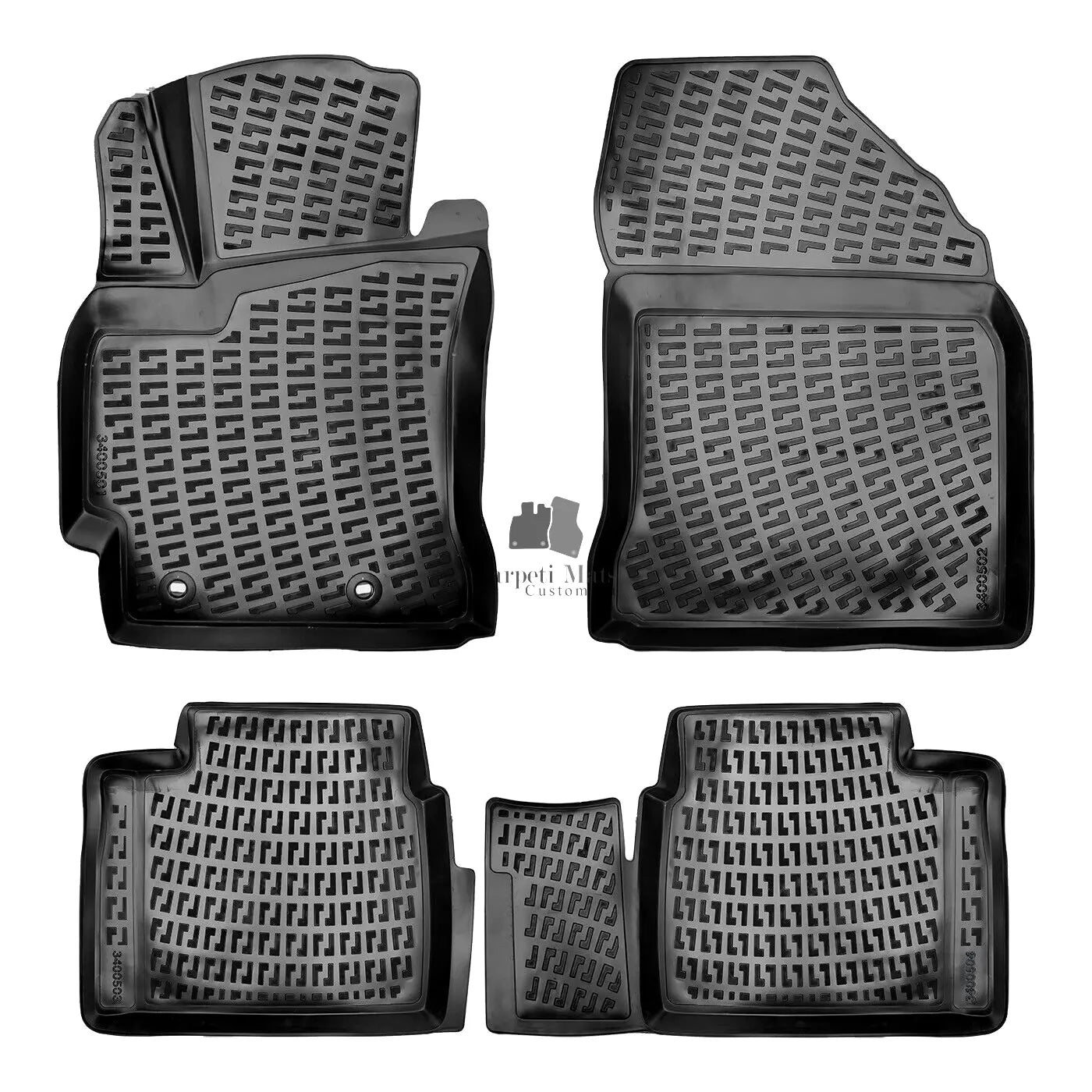 Car Floor Mats Liners For Toyota Corolla 2013-2018 All Season Heavy Duty 3D Rugs