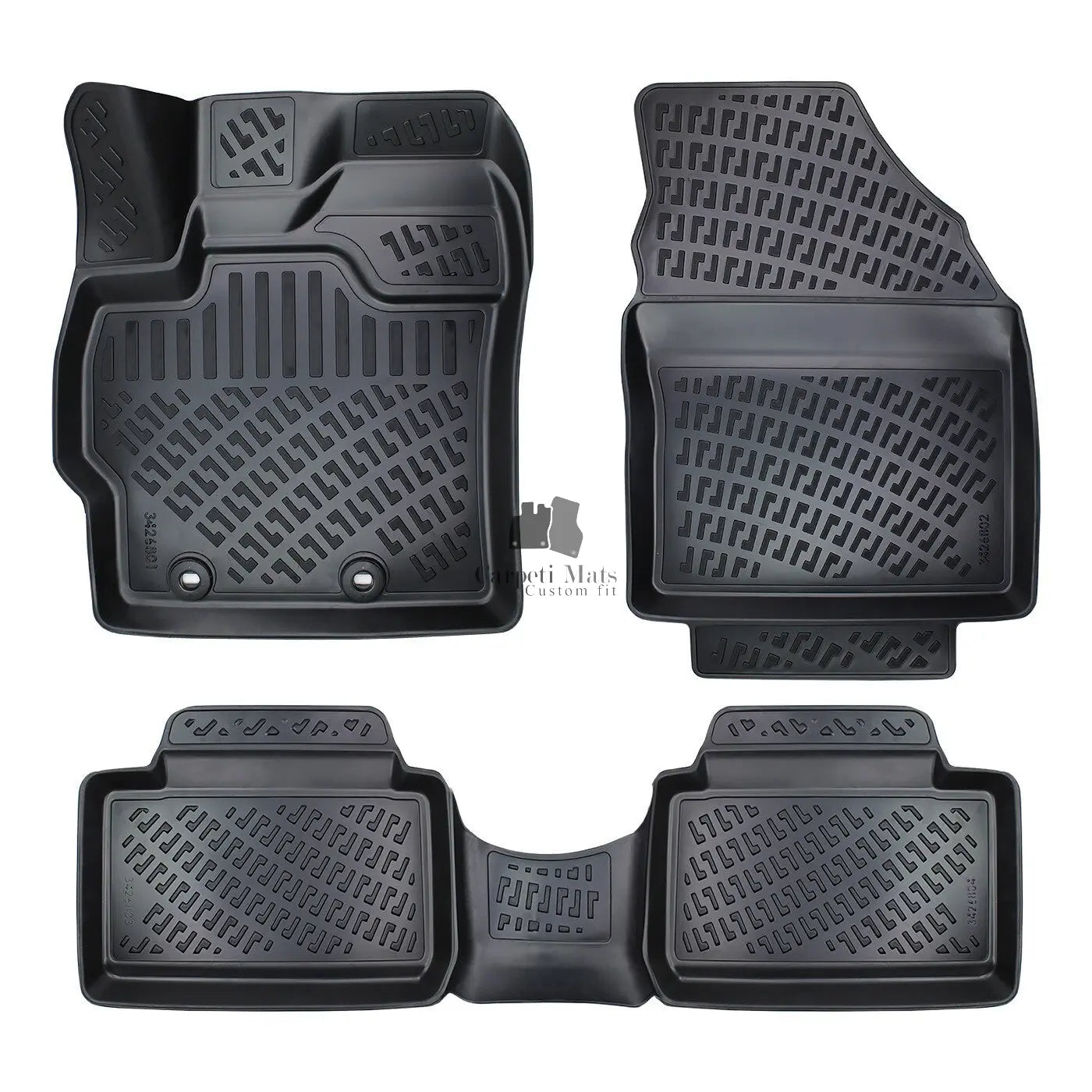 Car Floor Mats Liners For Toyota Yaris 2020-2025 All Season Heavy Duty Auto Rugs