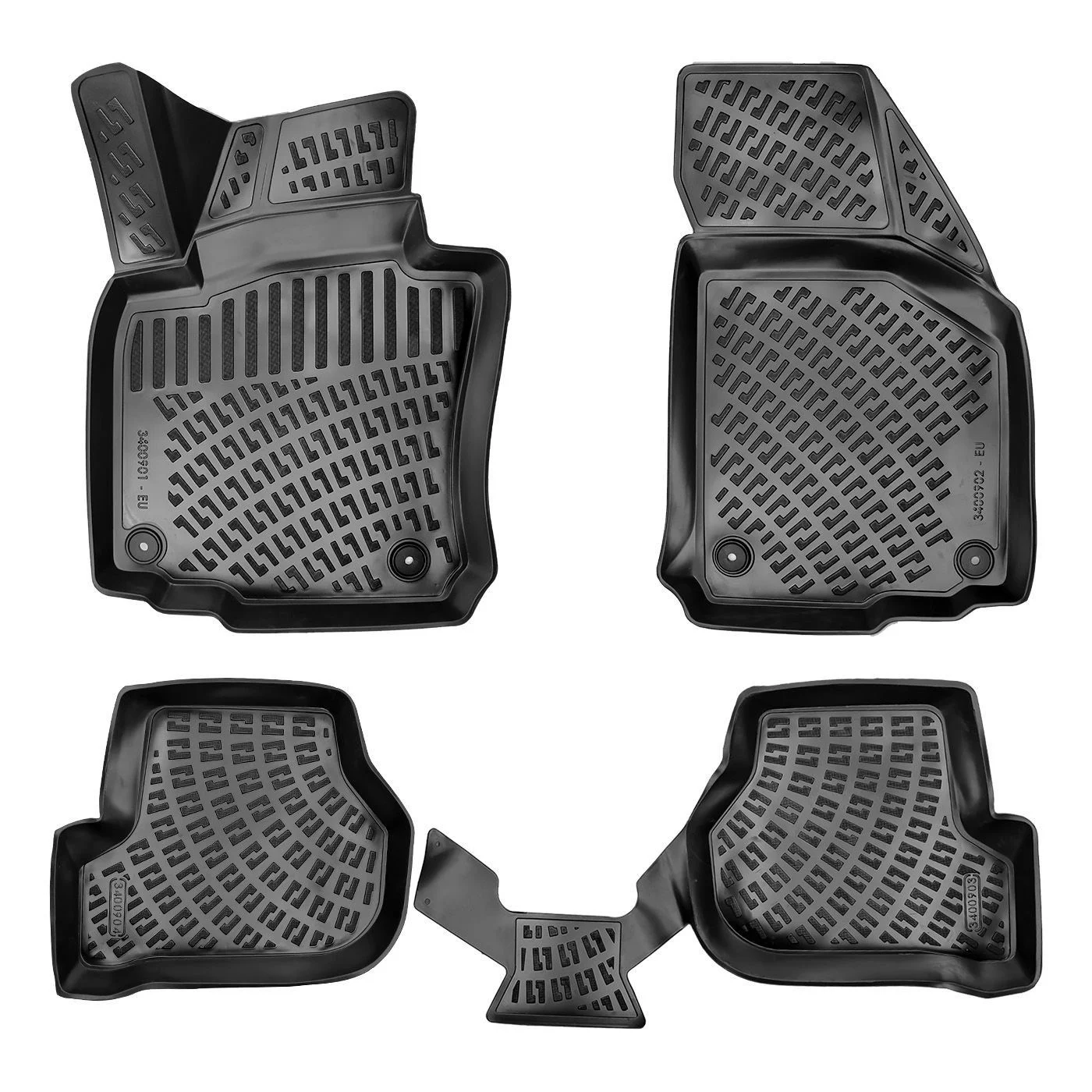 Car Floor Mats Liners For VW Golf 6 2008-2012 All Season Heavy Duty 3d Auto Rugs