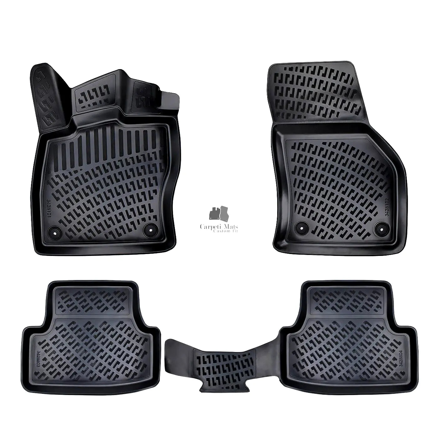 Car Floor Mats Liners For VW Golf 8 2019-2025 All Season Heavy Duty 3D Auto Rugs