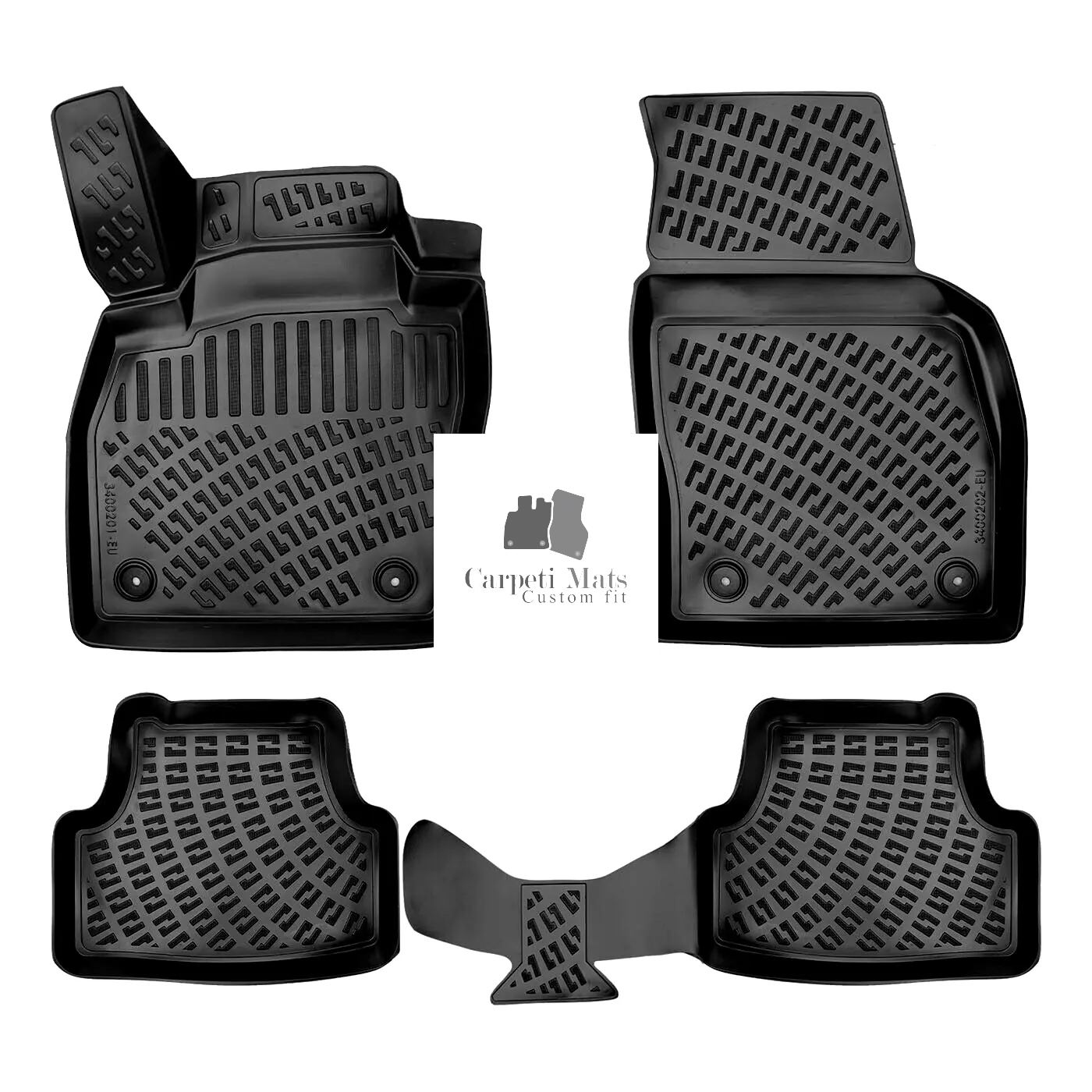 Car Floor Mats Liners For VW Taigo 2021-2025 All Season Heavy Duty 3D Auto Rugs