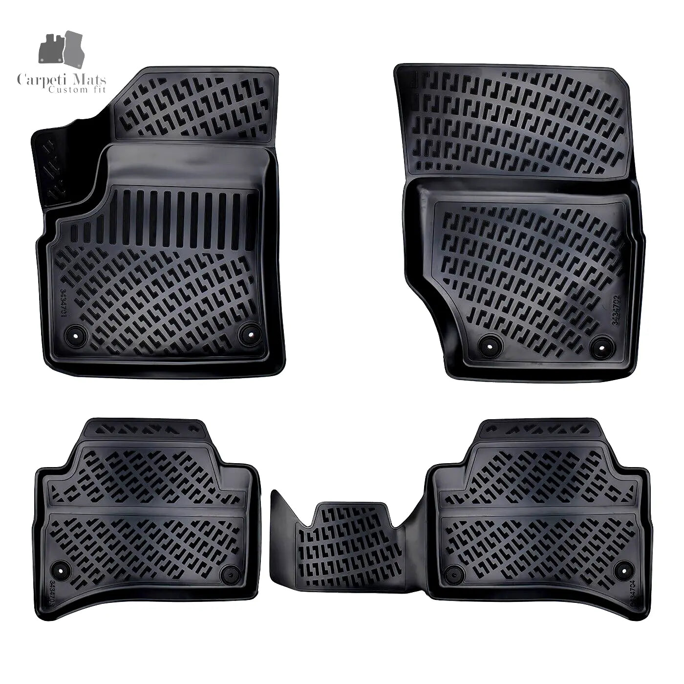 Car Floor Mats Liners For VW Touareg 2007-2010 All Season Heavy Duty Auto Rugs
