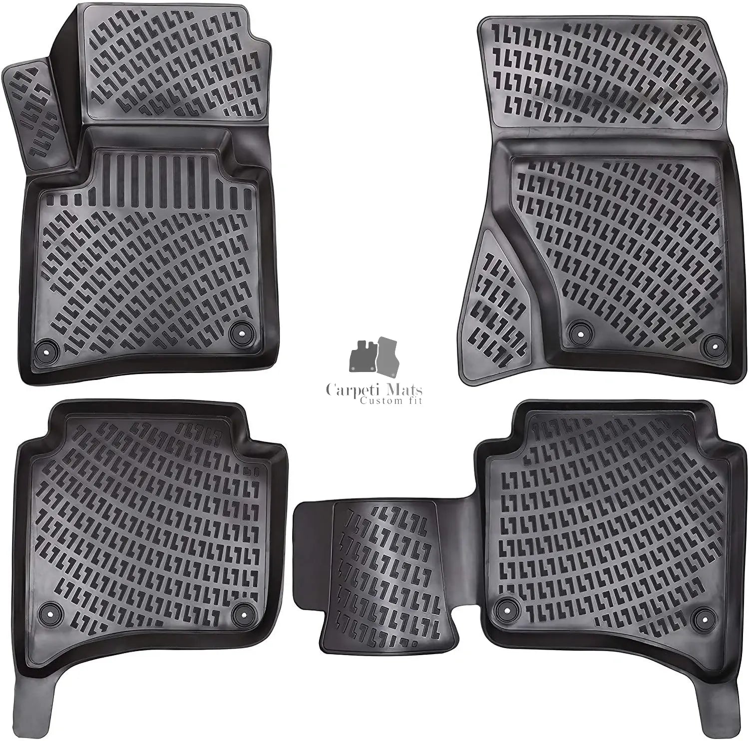 Car Floor Mats Liners For VW Volkswagen Touareg 2014-2018 All Season Heavy Duty